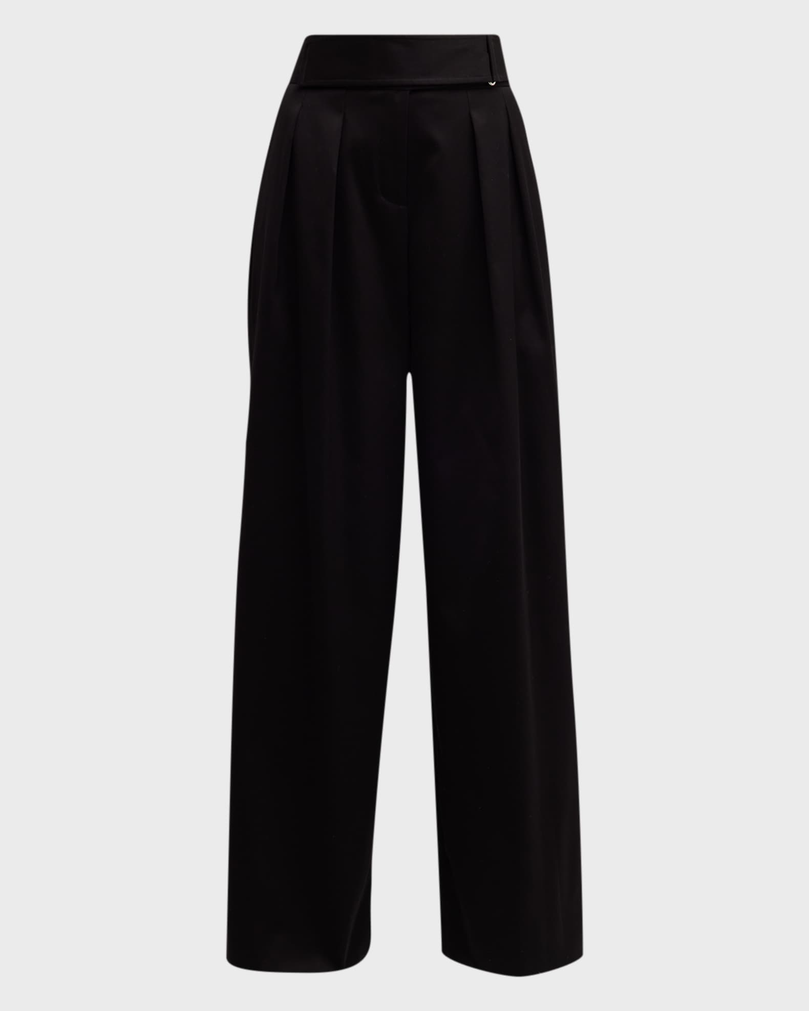 NEU_IN 22AW PLEATS WIDE TROUSERS | nalans.com