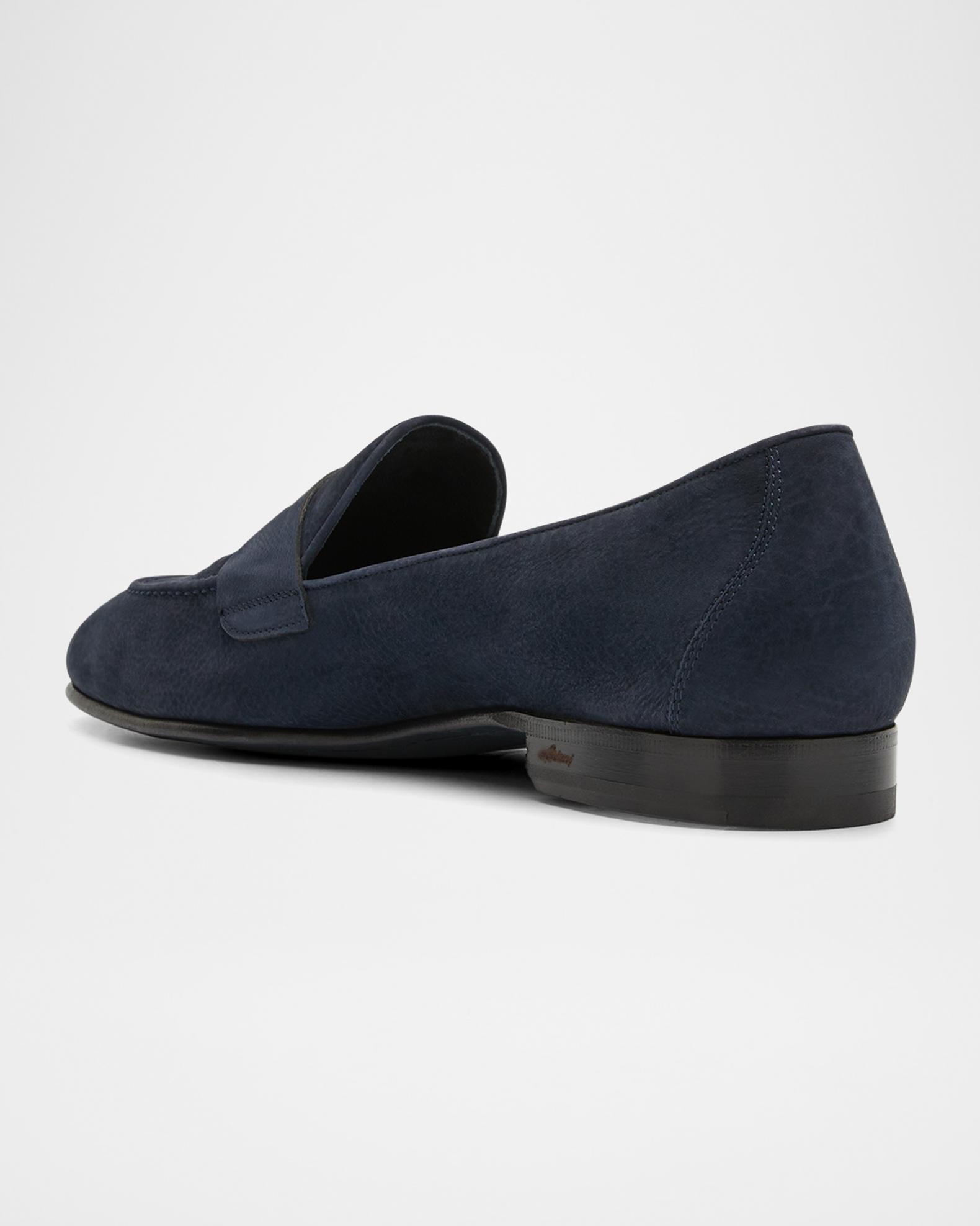 Brioni Textured-Leather Derby Shoes Blue Mens Brioni Men main image 3