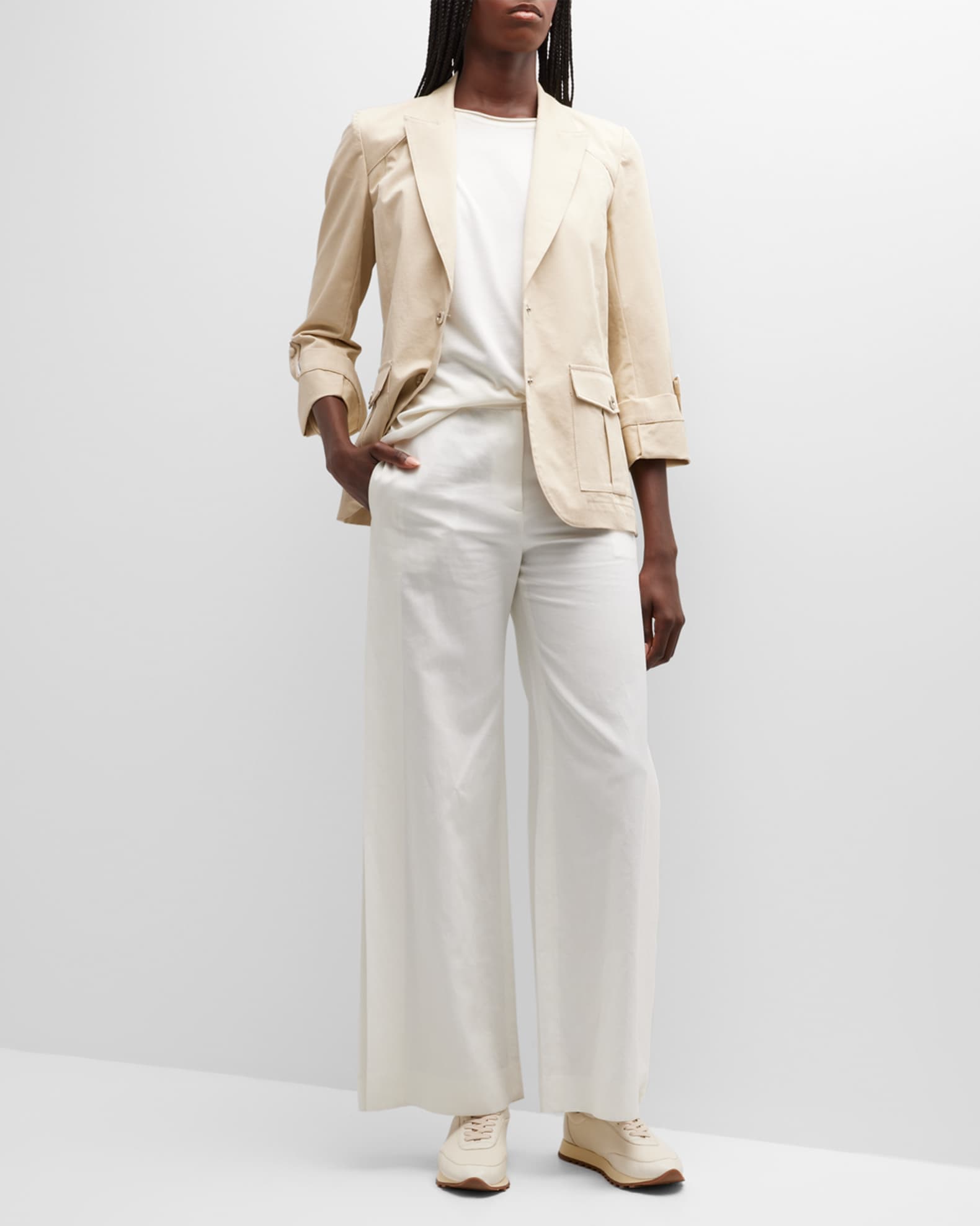 TWP Natalie Linen Cotton WideLeg Pants Neiman Marcus