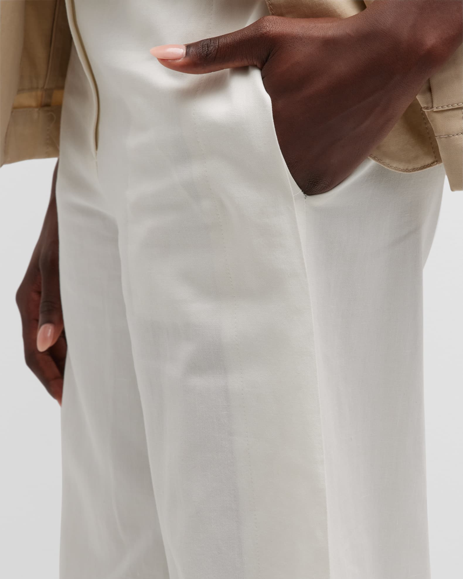 TWP Natalie Linen Cotton WideLeg Pants Neiman Marcus