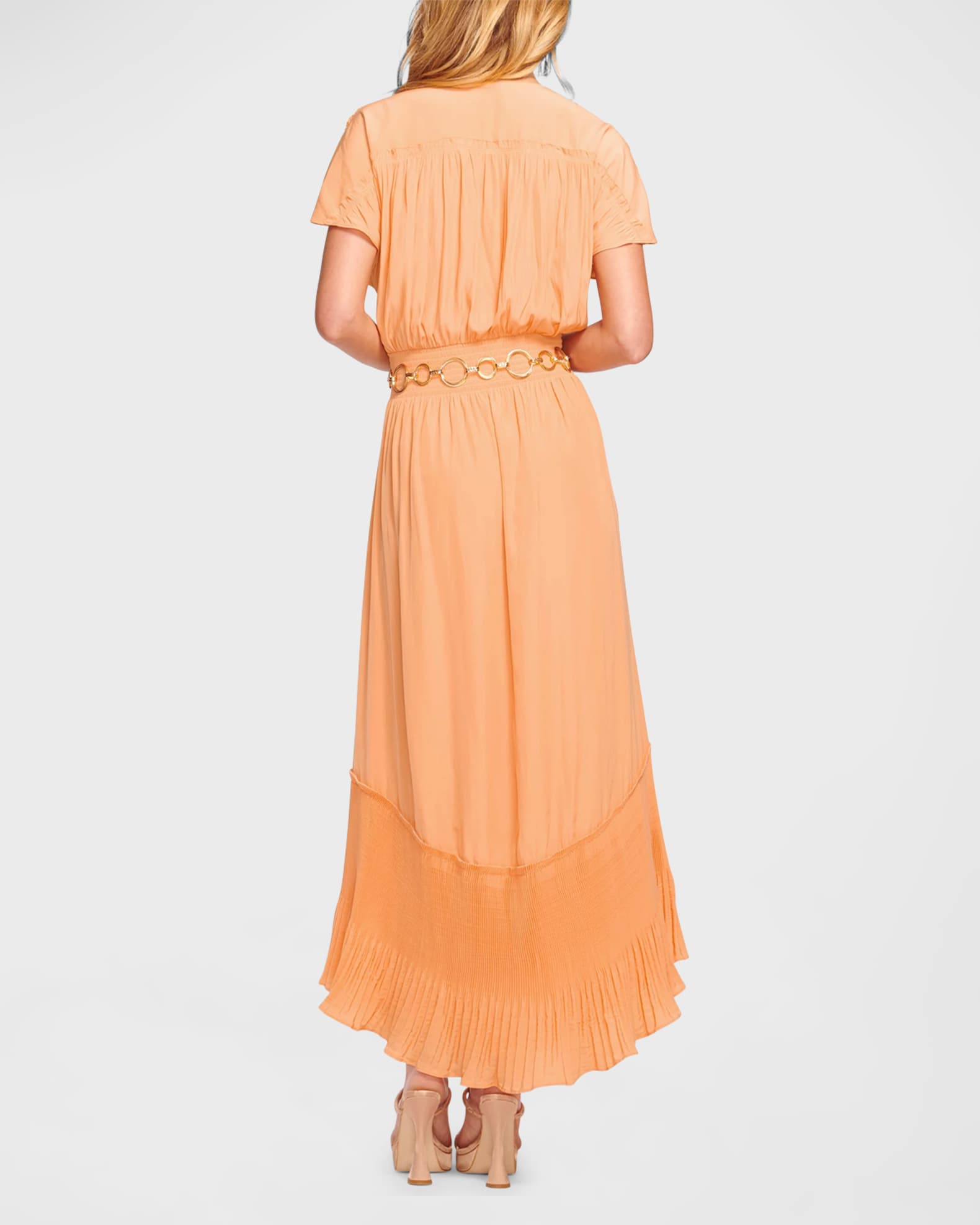 Ramy Brook Cymone Short-Sleeve Maxi Dress | Neiman Marcus