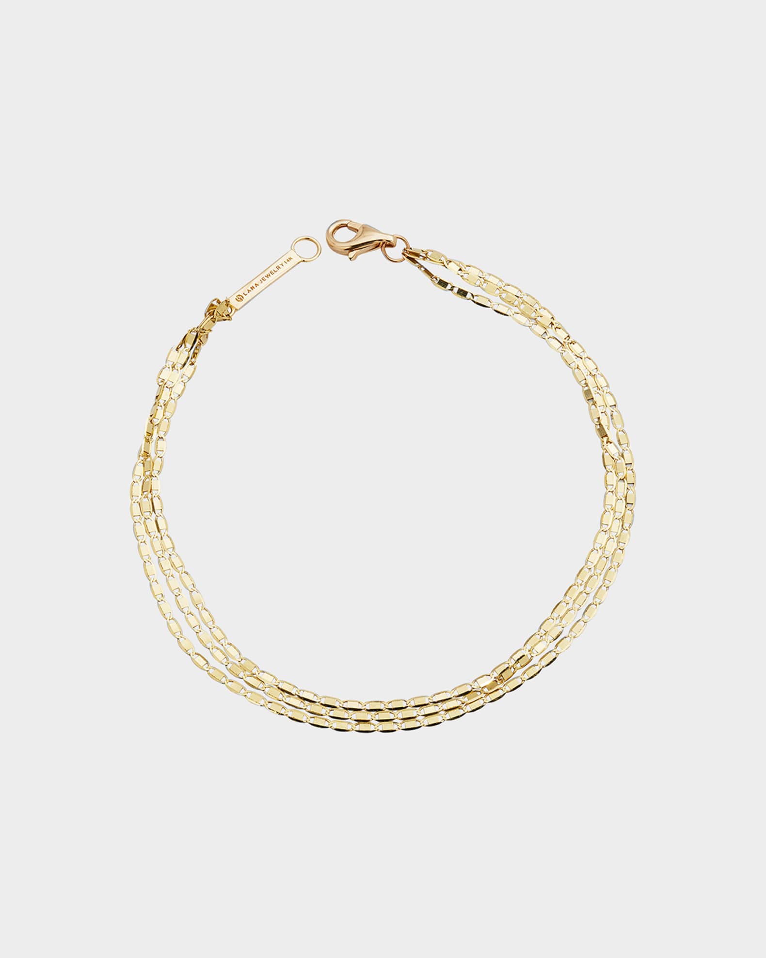 LANA 14k Malibu 3 Strand Bracelet Neiman Marcus