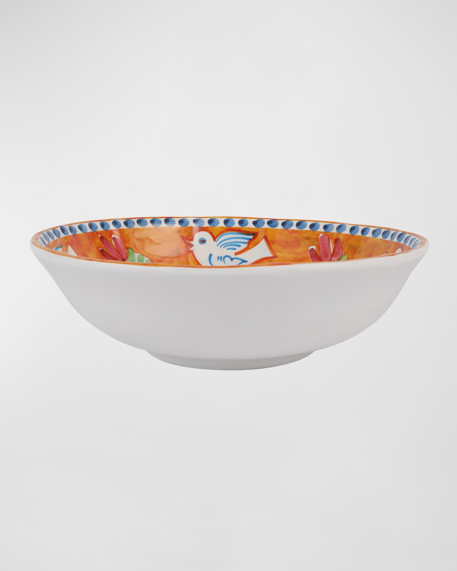  Melamine Campagna Uccello Large Serving Bowl 0