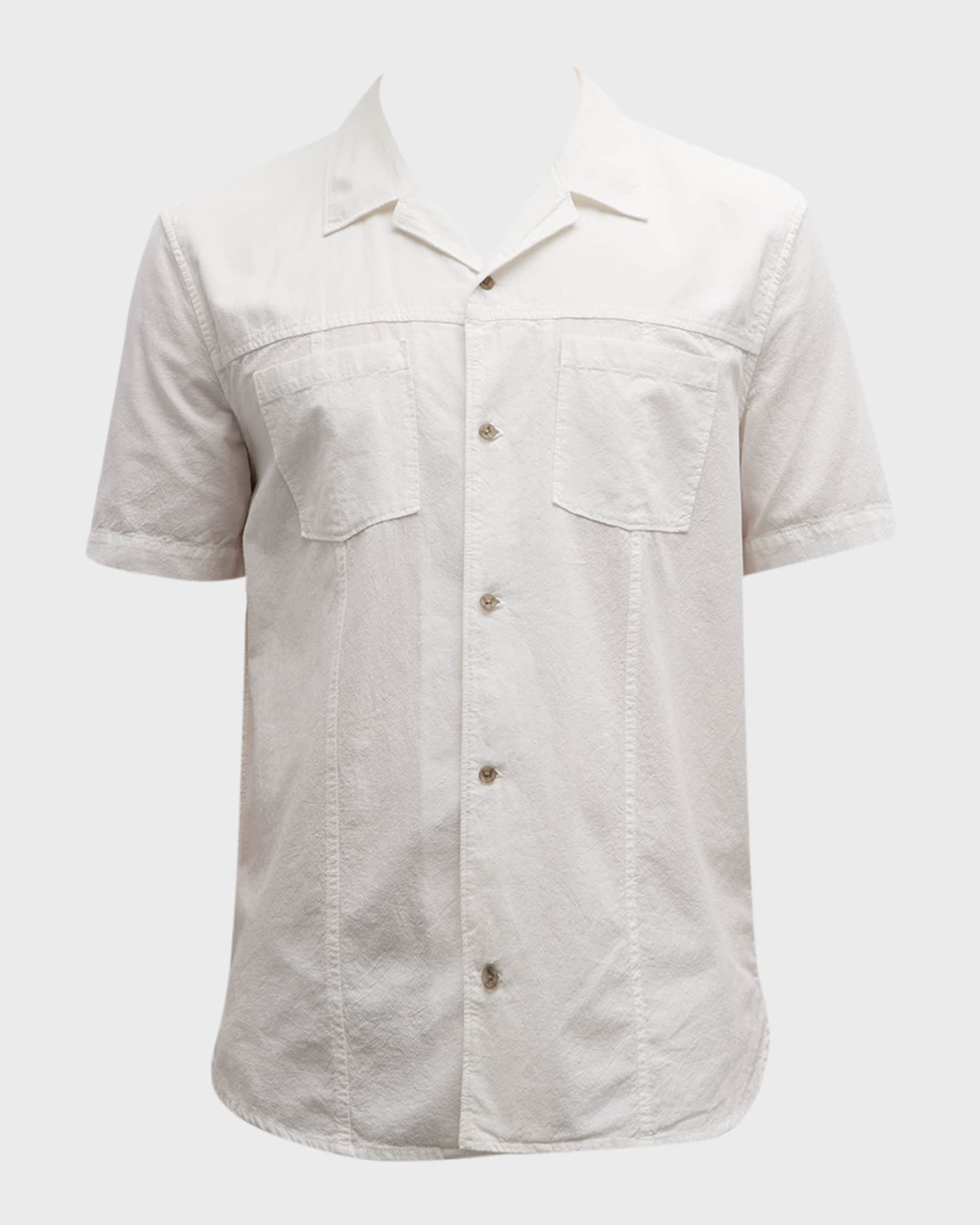 PAIGE Men's Lancaster Lightweight Camp Shirt Neiman Marcus