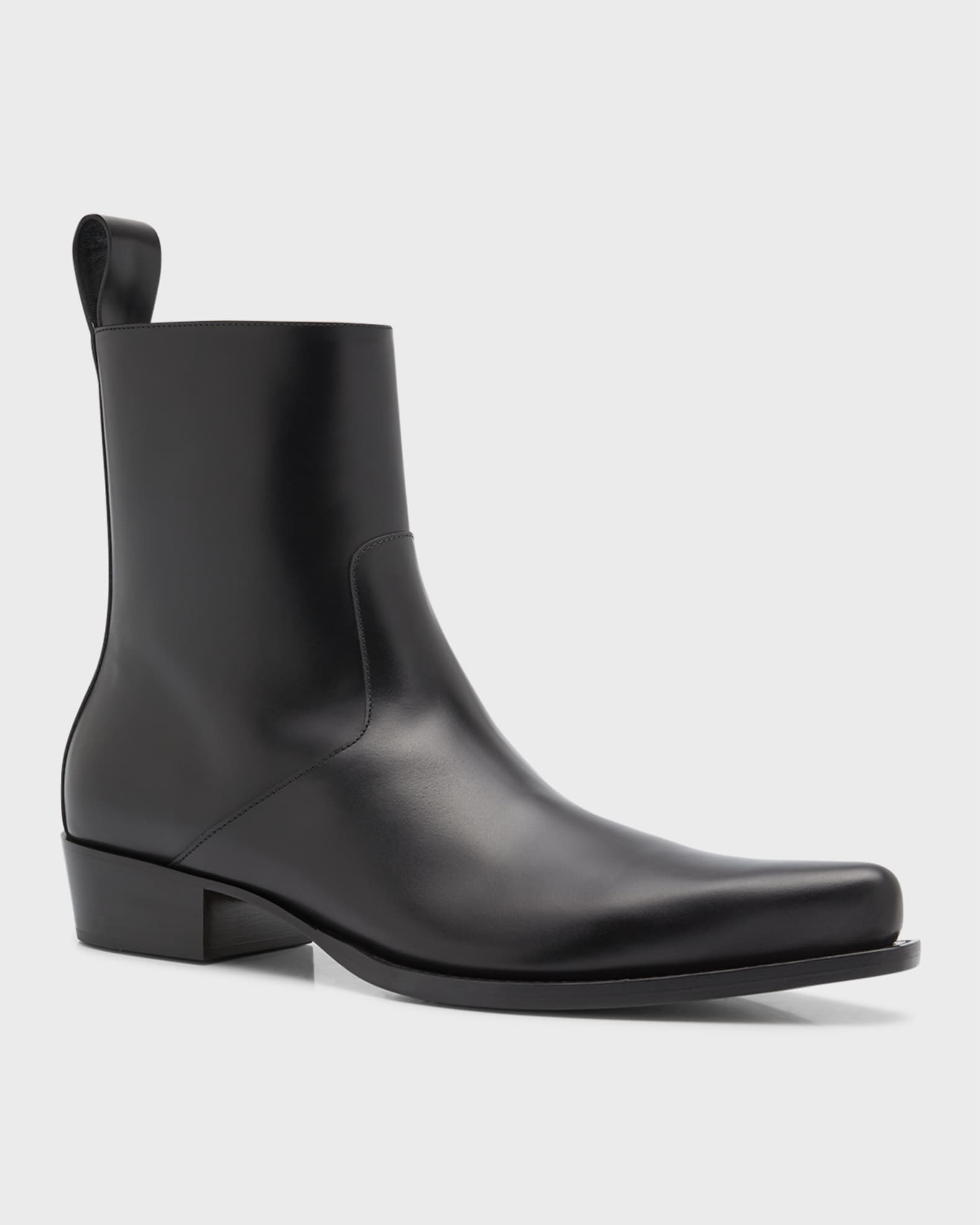 Bottega Veneta Men s Ripley Pointed Toe Leather Ankle Boots Neiman Marcus