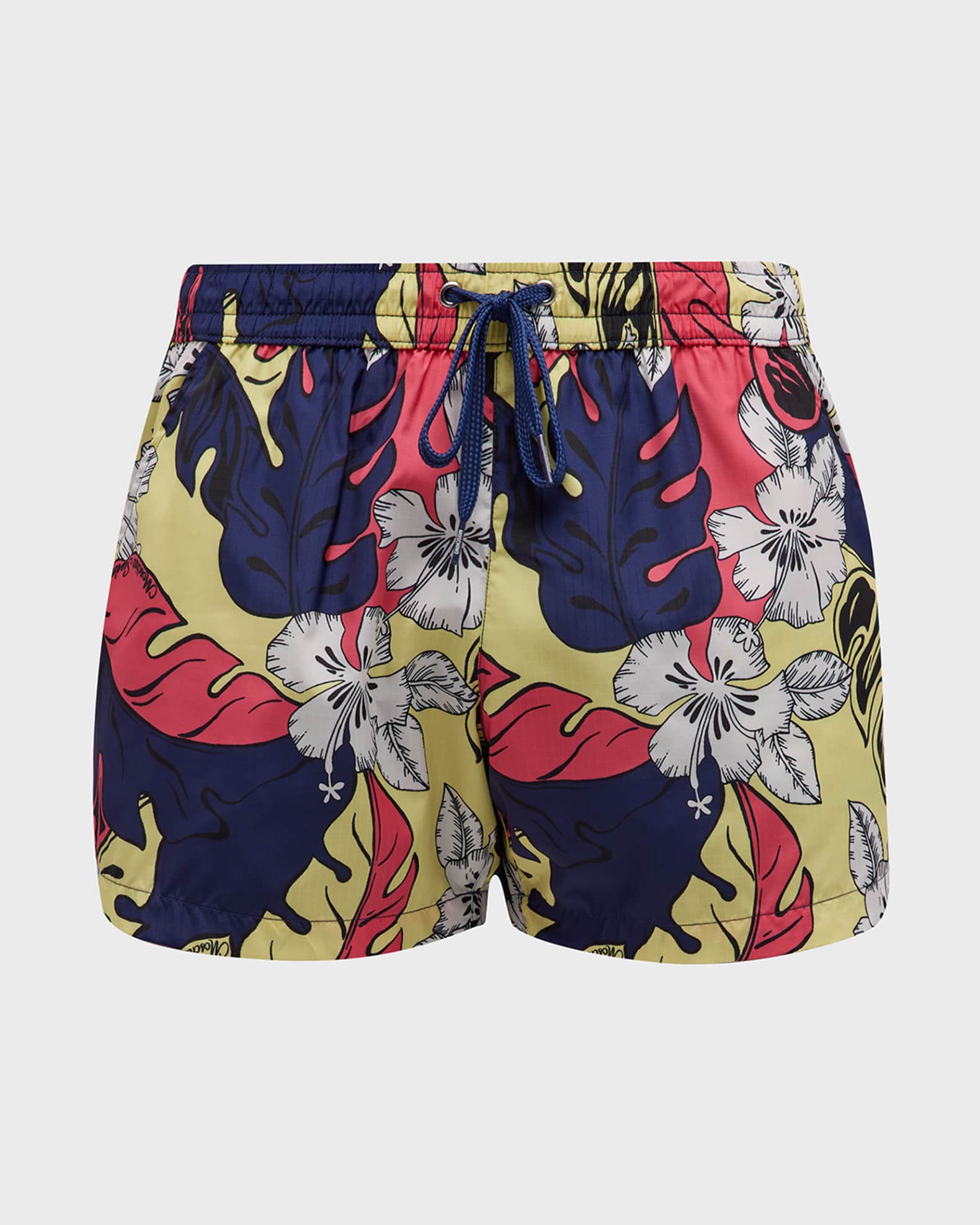 Men's Hibiscus Leaf Swim Shorts 0