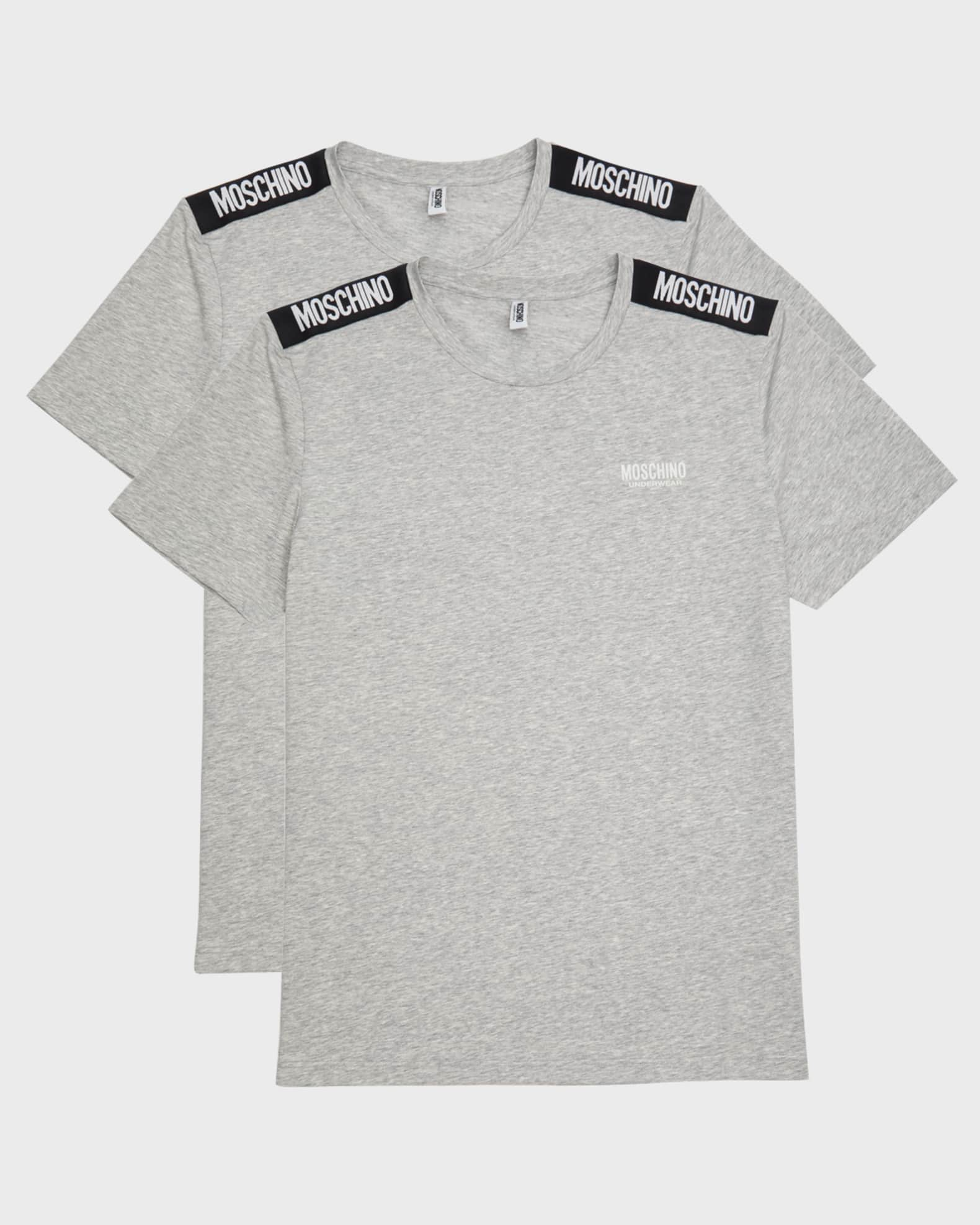 Moschino Underwear Taped Logo T Shirt White