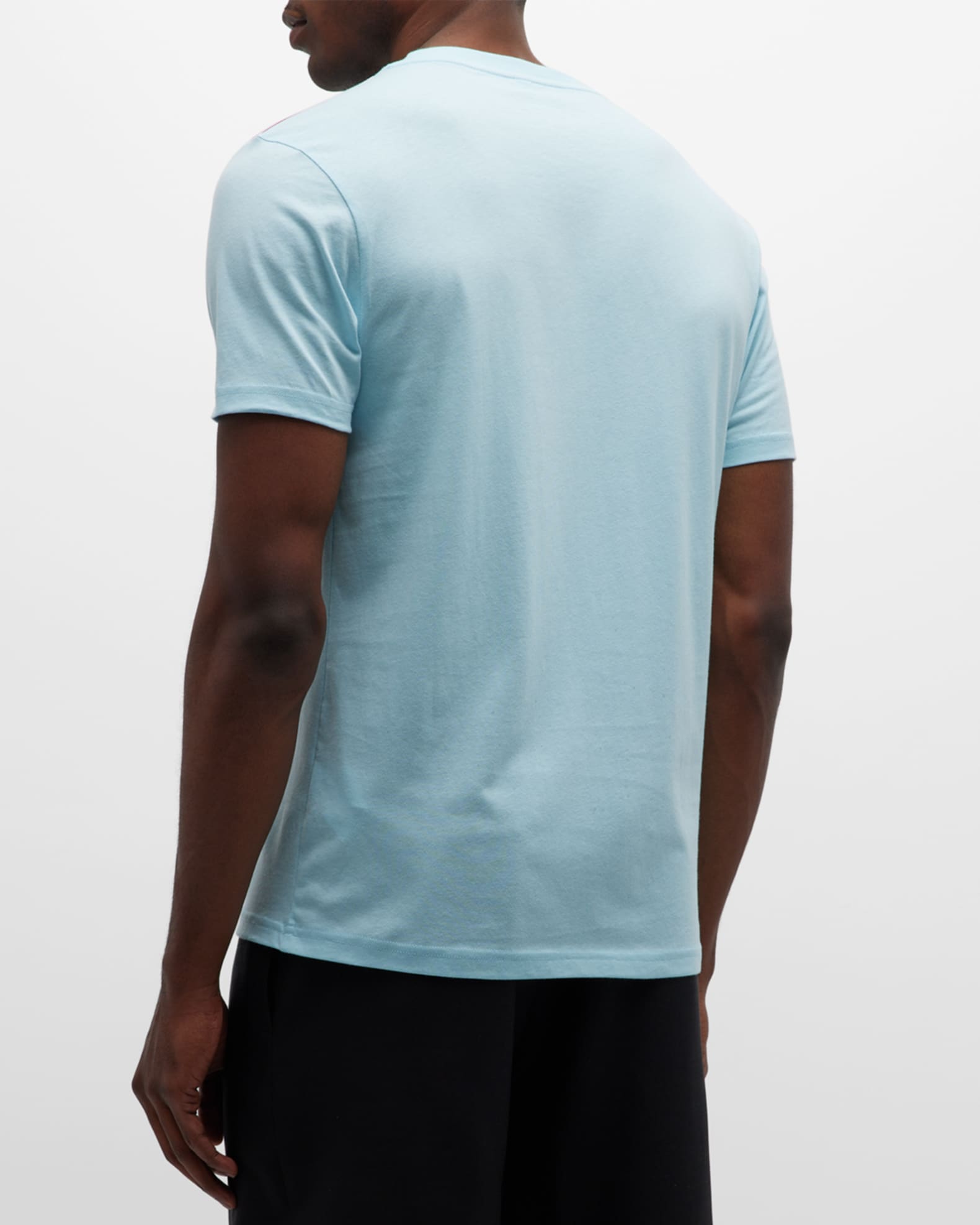 Moschino Men's T-Shirt with Shoulder Taping | Neiman Marcus