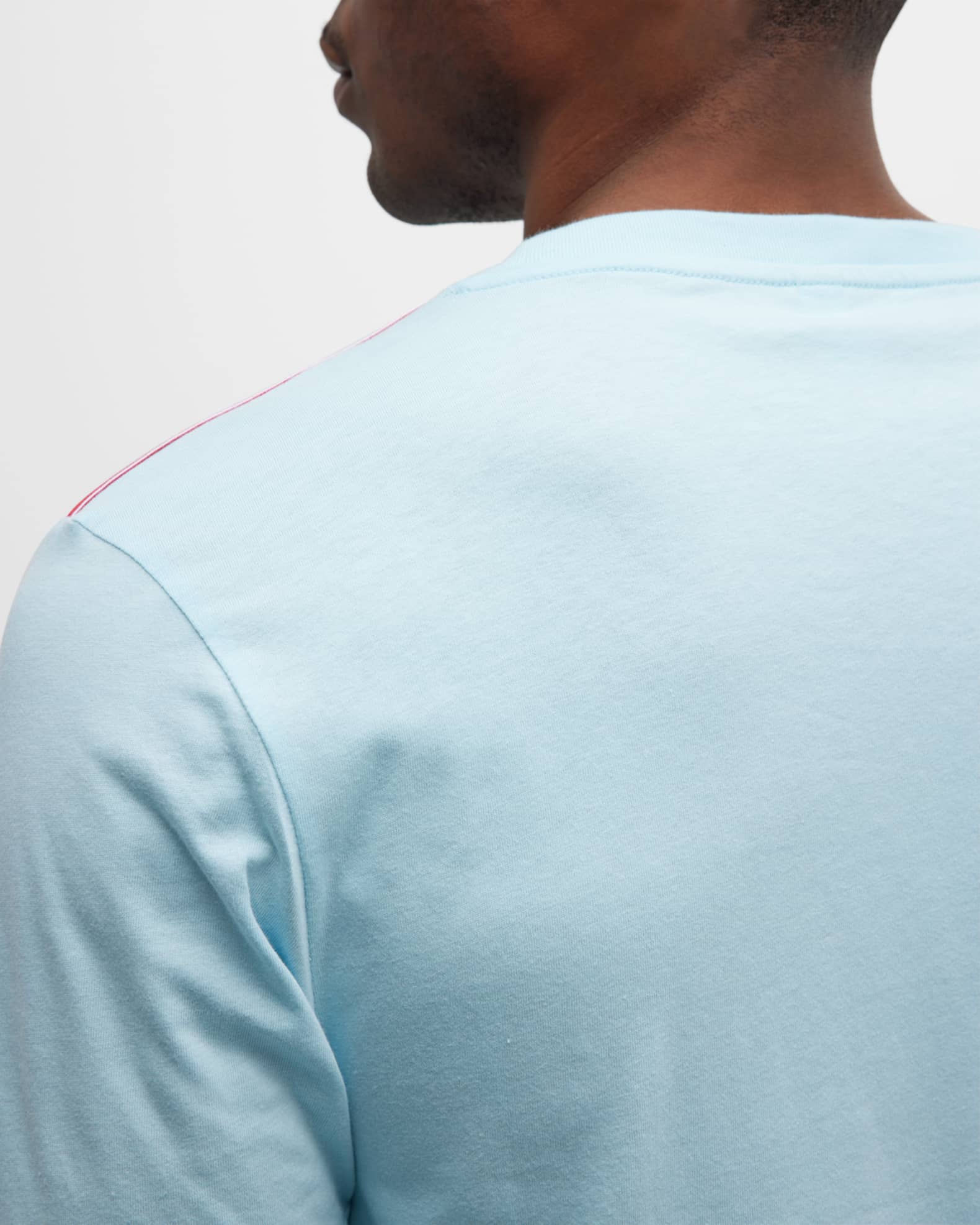Moschino Men's T-Shirt with Shoulder Taping | Neiman Marcus