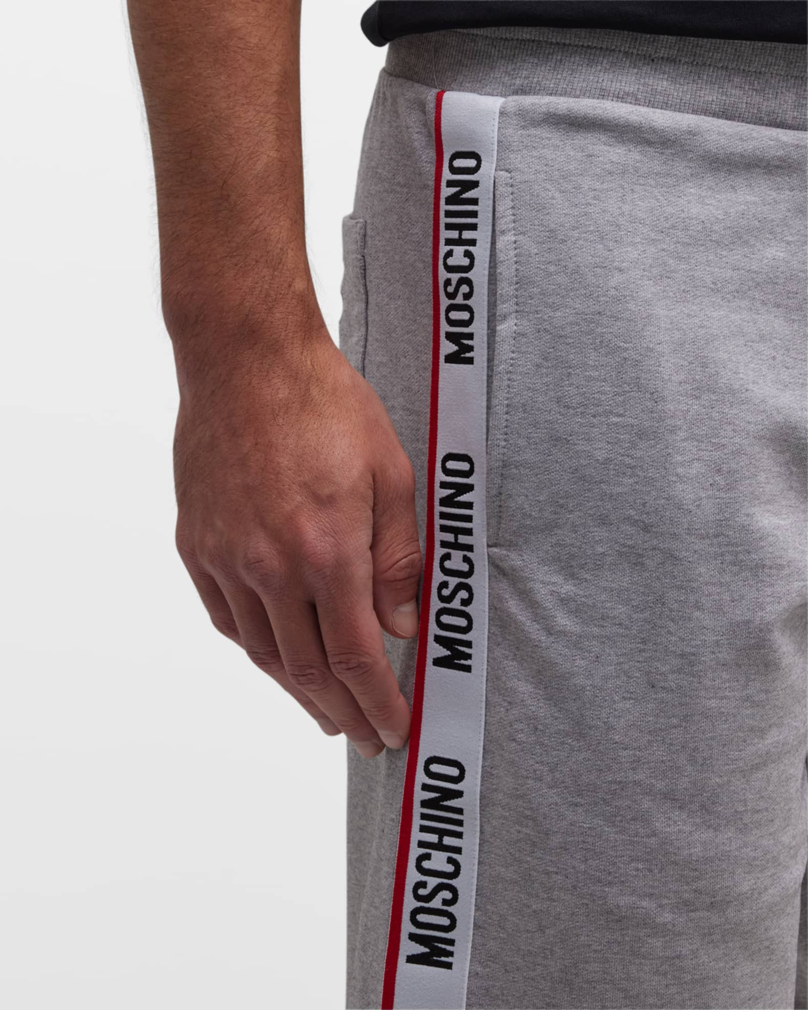 【送料&関税込】Moschino Smart Pants MOSCHINO LOGO BAND PANTS - BLACK - PureAtlanta.com