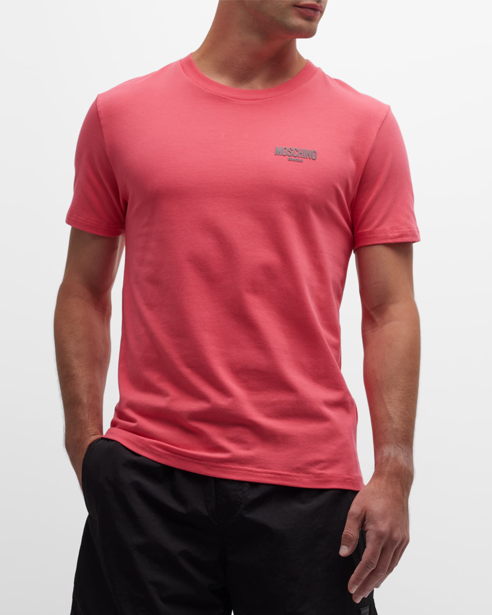 Moschino Men's Swim Logo T-Shirt | Neiman Marcus