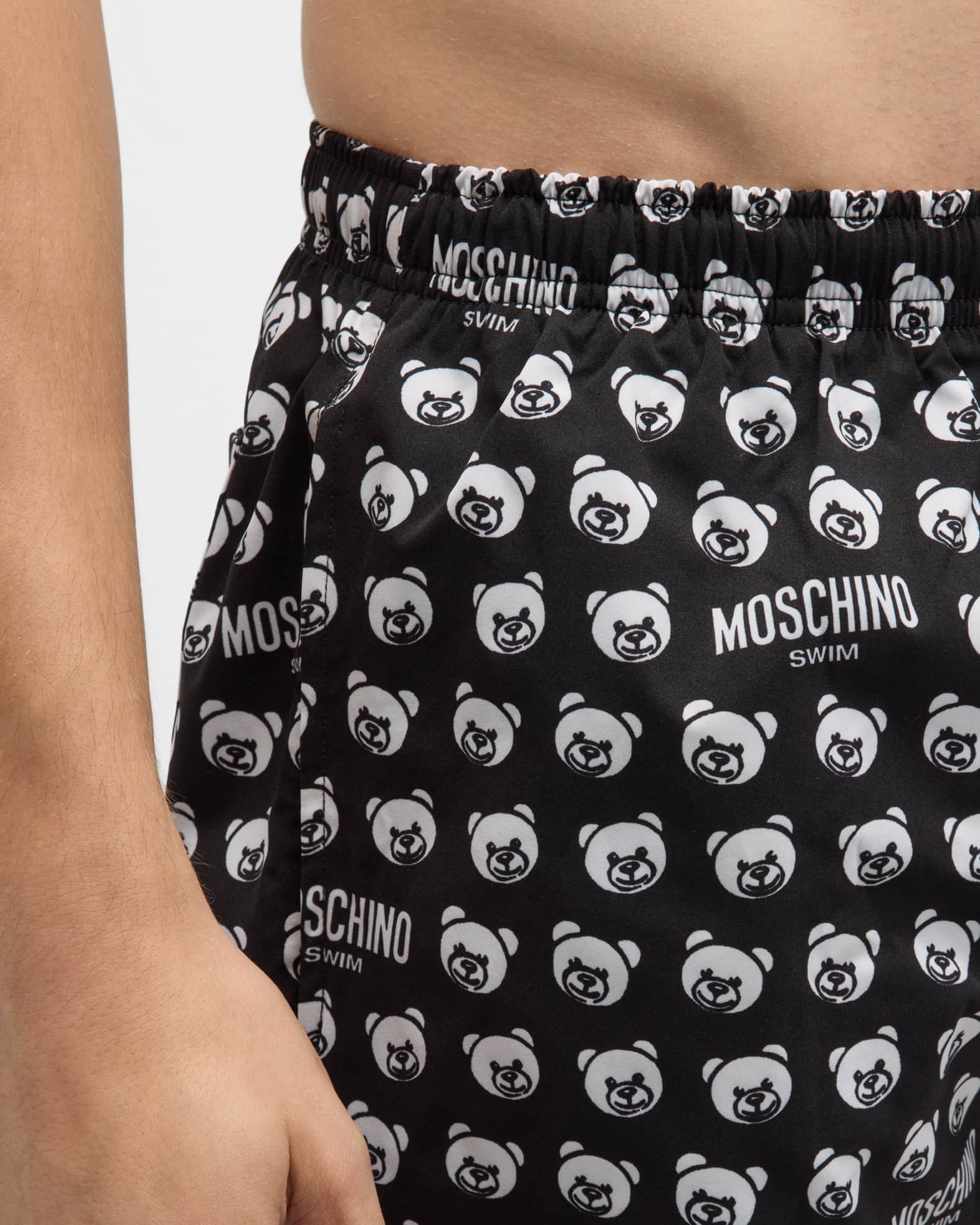 Moschino Men s Teddy Bear Print Swim Shorts Neiman Marcus