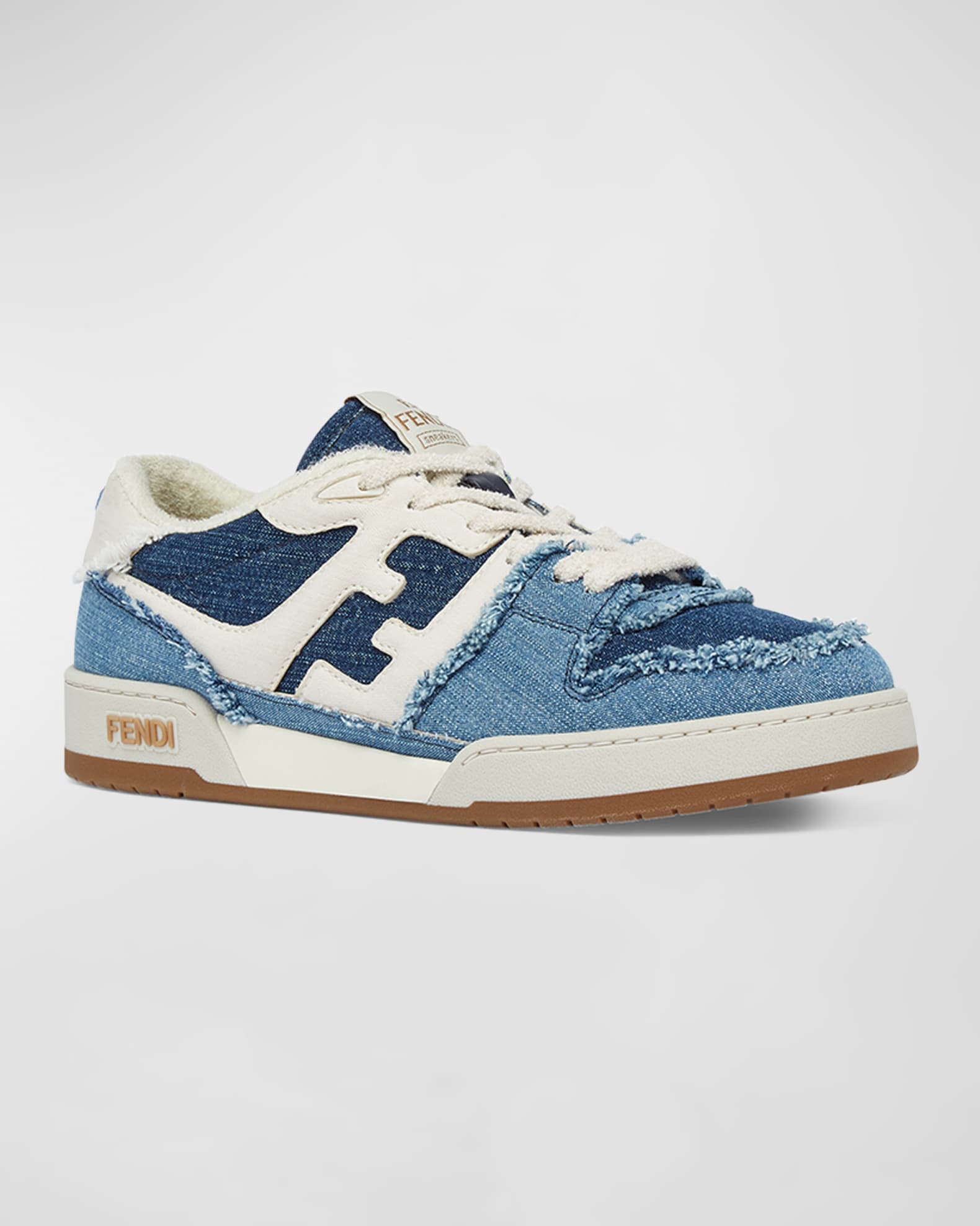 Men s Match Mixed Denim Low Top Sneakers