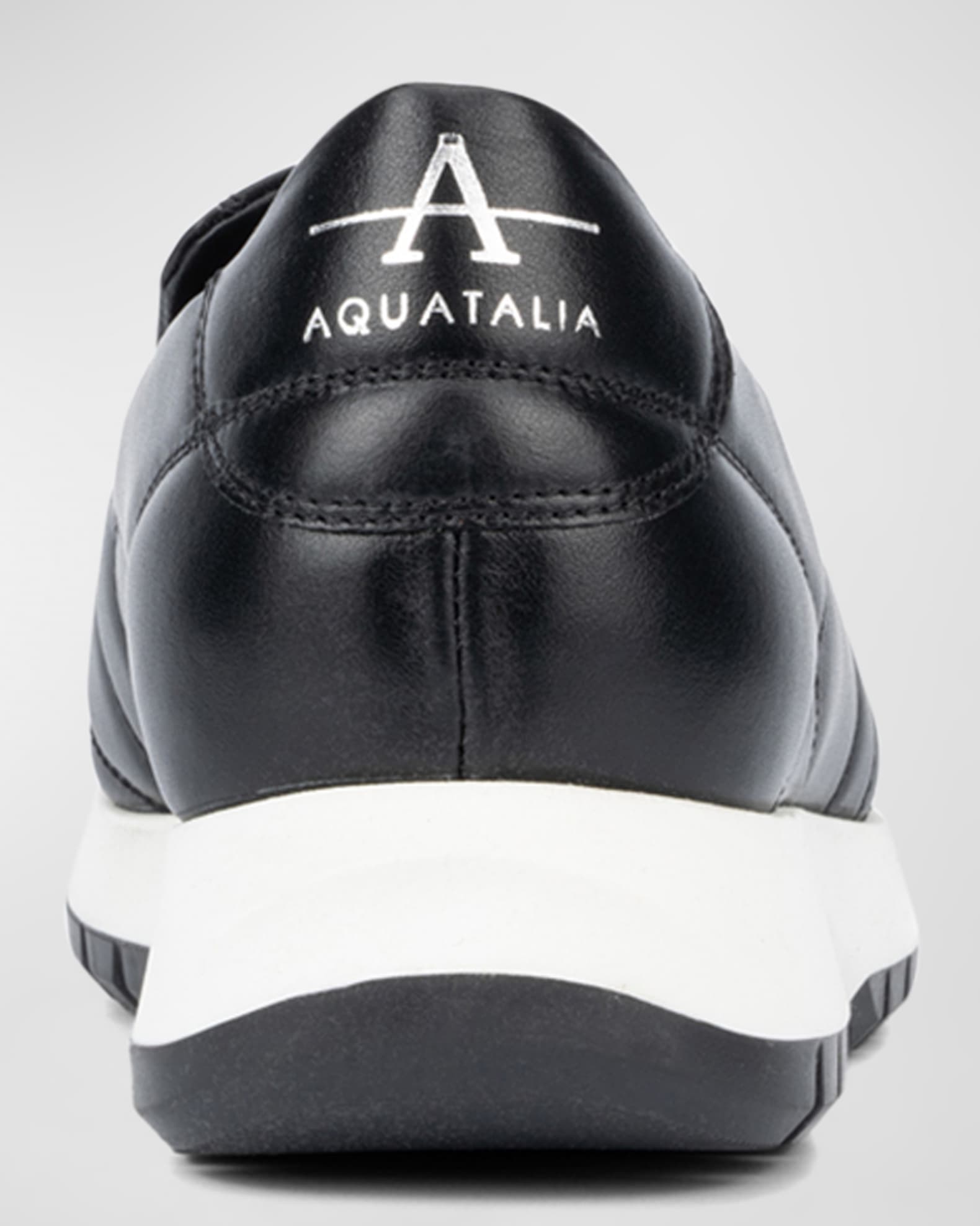 Aquatalia Katya Quilted Leather Slip-On Sneakers | Neiman Marcus