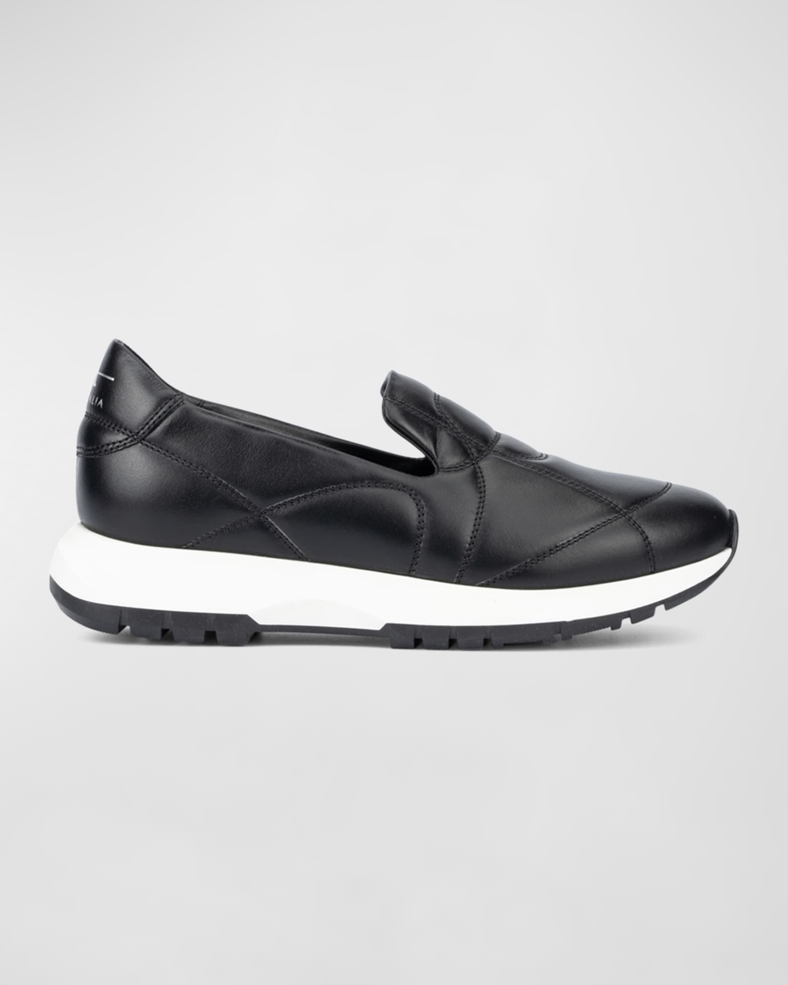 Aquatalia Katya Quilted Leather Slip On Sneakers Neiman Marcus
