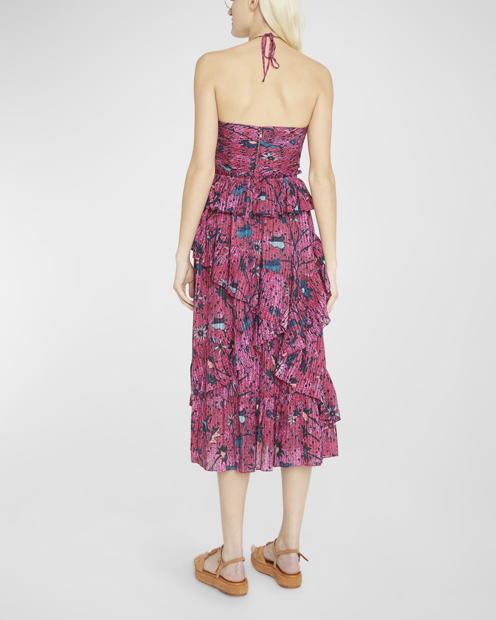 Wayf essie tiered midi dress new arrivals