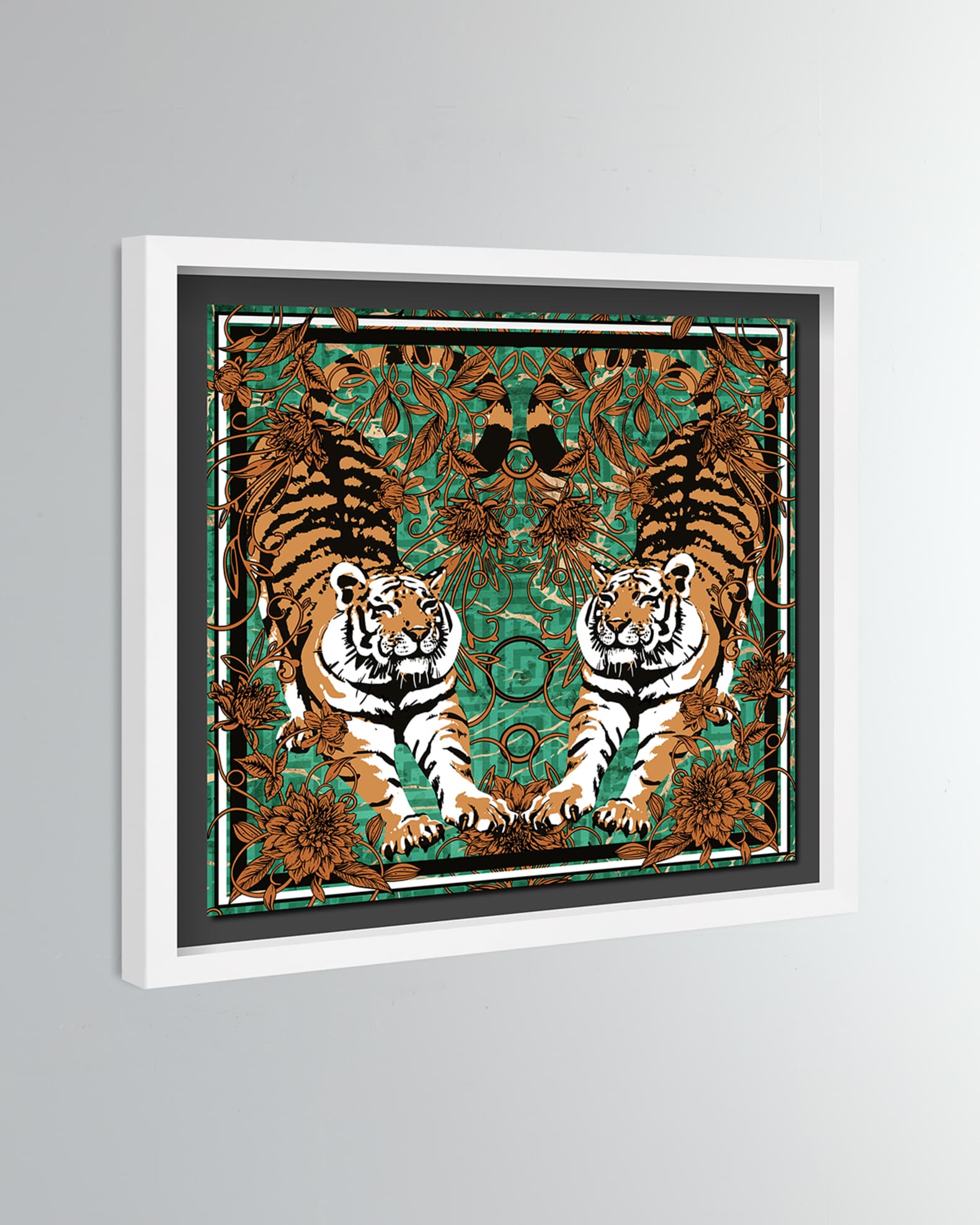 Emerald Tiger Pair Giclee Art Print 1