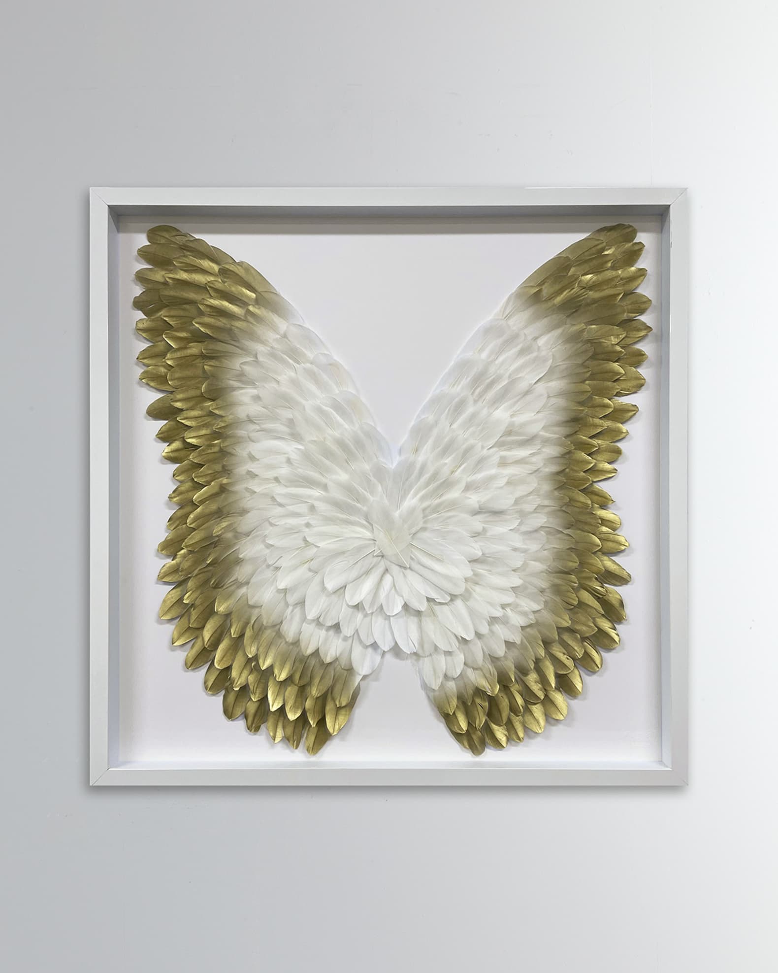 Gold Ombre Feather Wings 0