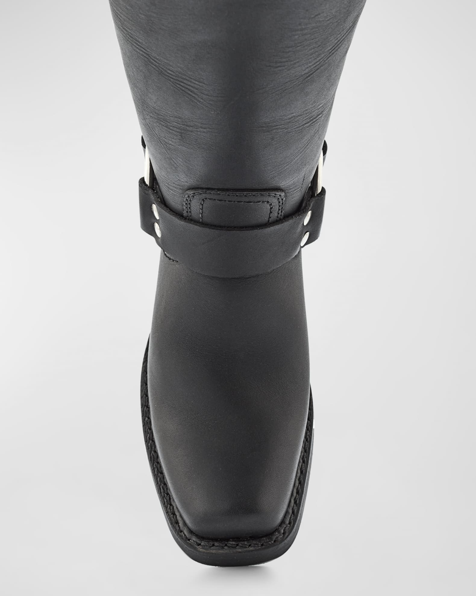 Frye Tall Leather Harness Biker Boots | Neiman Marcus
