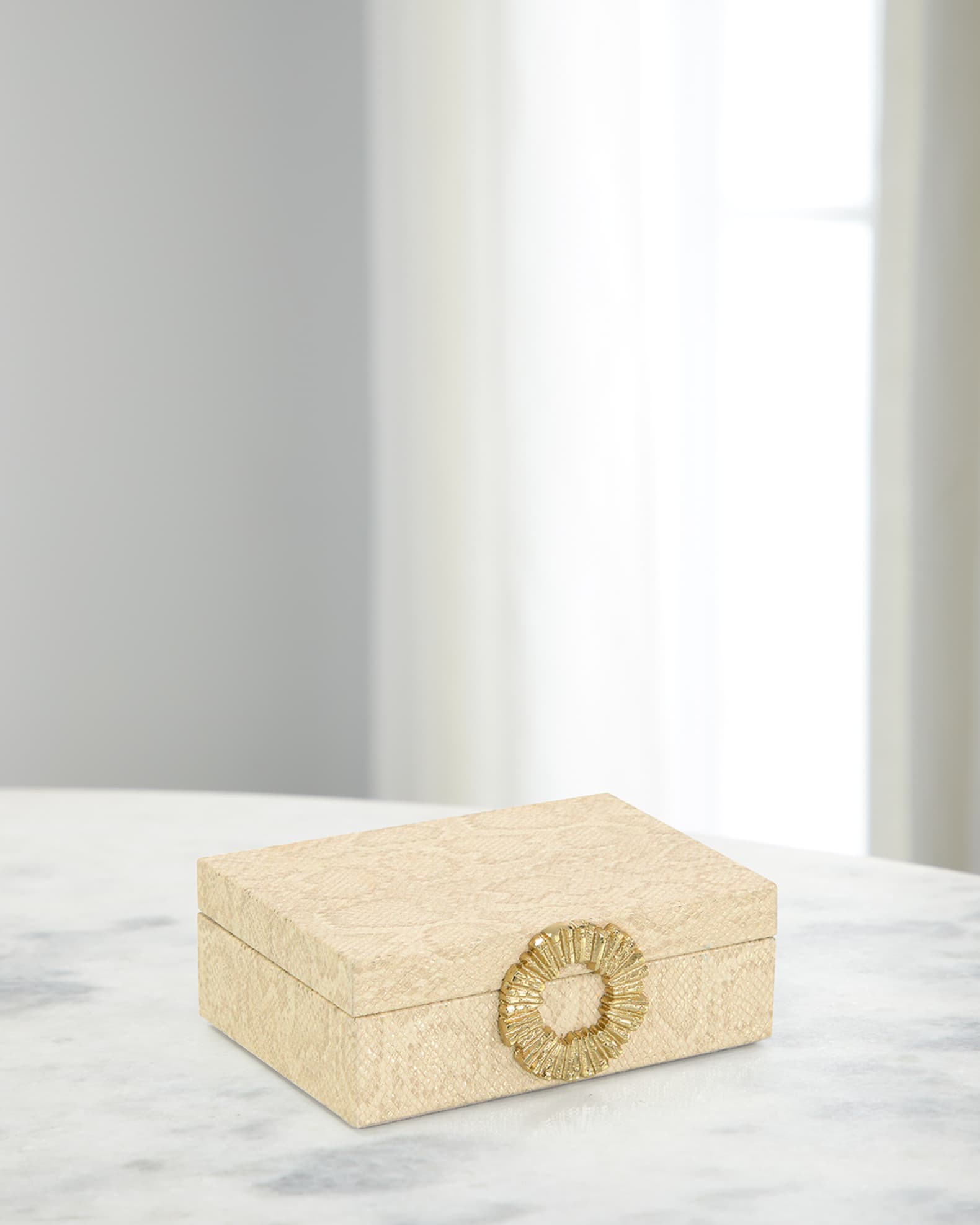 Dazzle Vegan Snakeskin Box - Small 0
