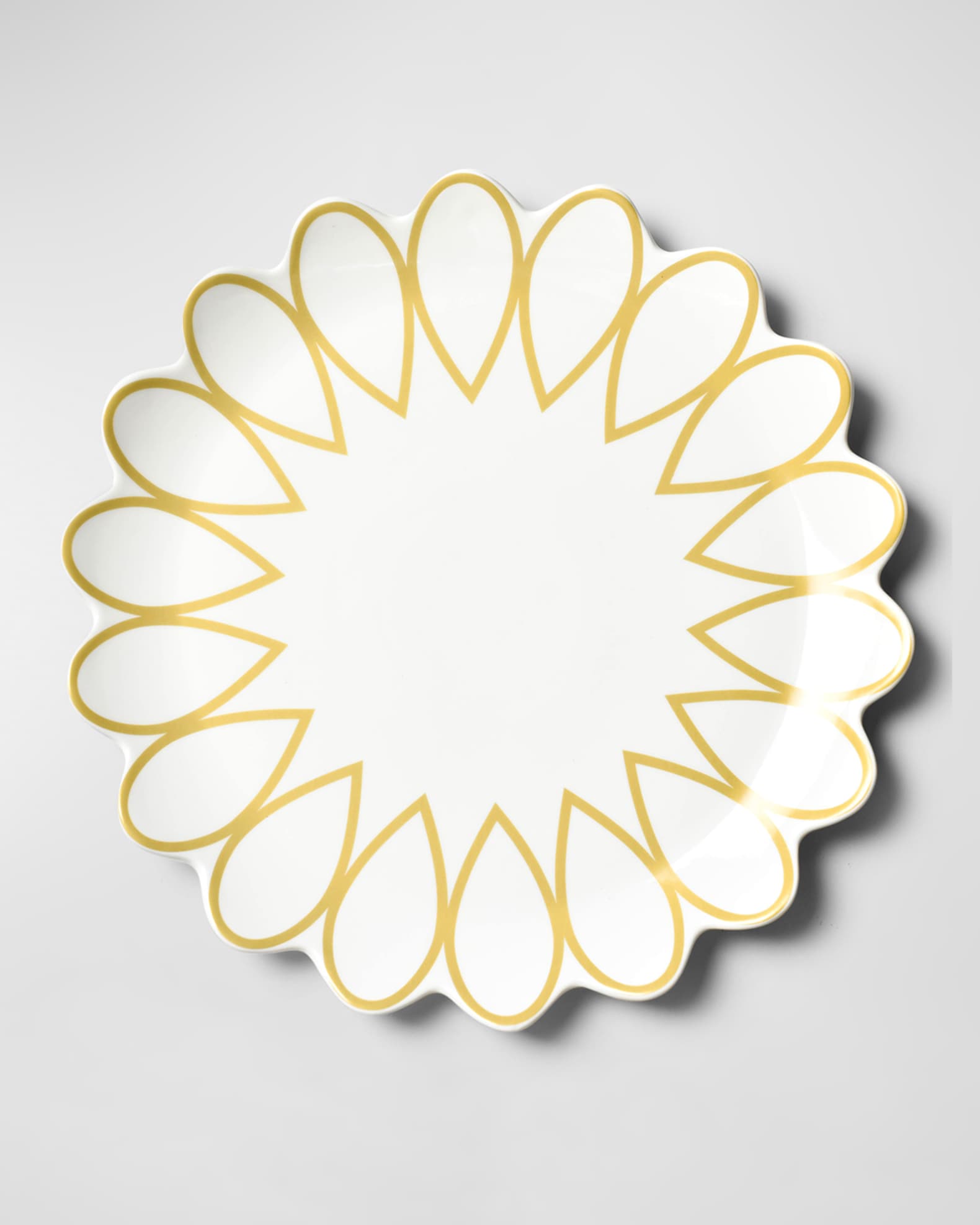 Florence Scallop Platter 35x25cm in White
