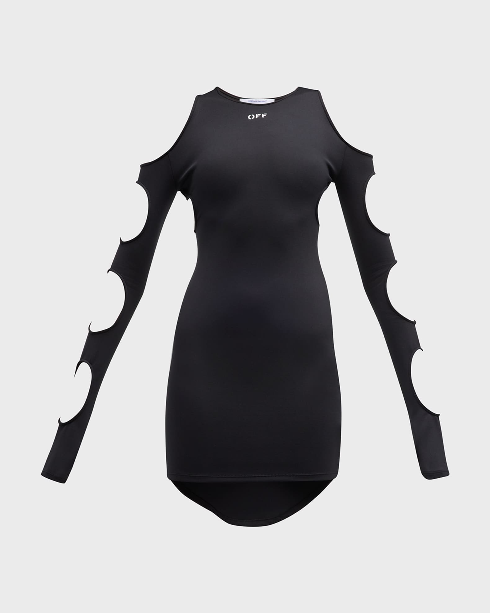 Off-White Women's Mini Dress Off Stamp Grey main image 1