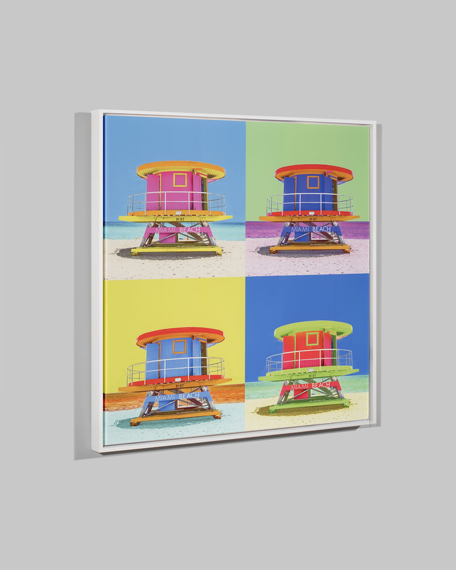 "Silkscreen Miami 1" Giclee Canvas Art By H. Scott 1