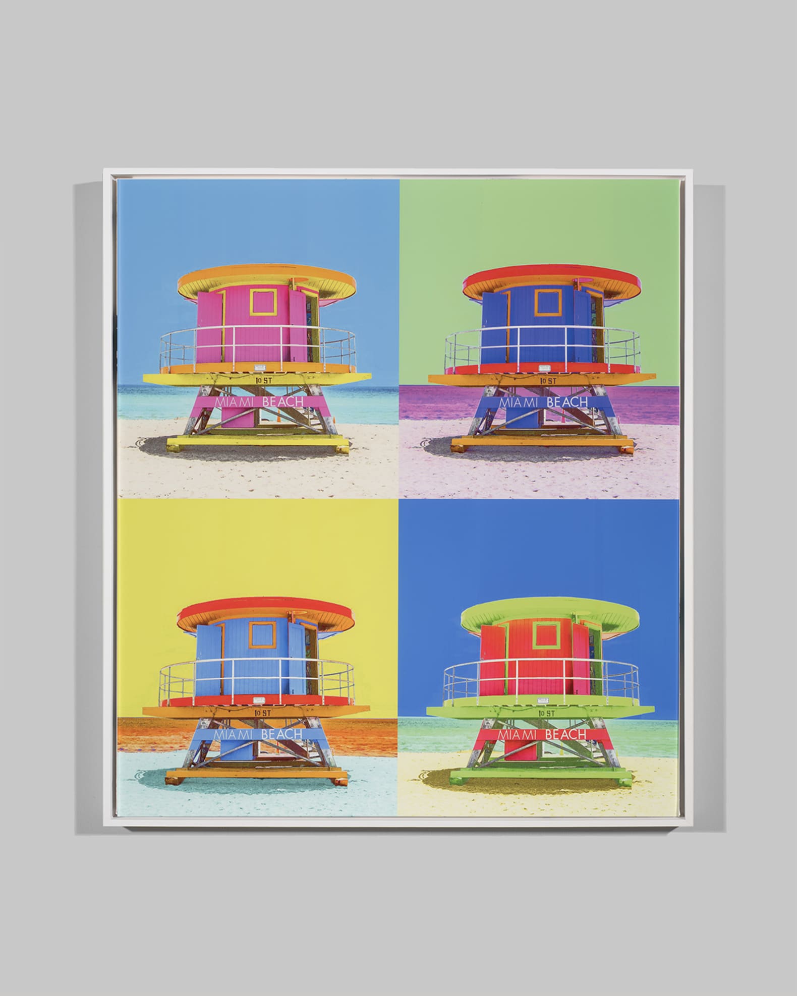 "Silkscreen Miami 1" Giclee Canvas Art By H. Scott 0