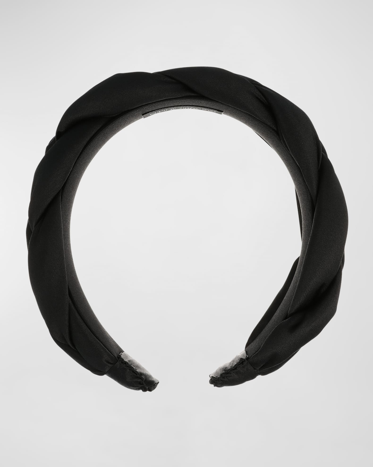Silk Charmeuse Braided Headband  0