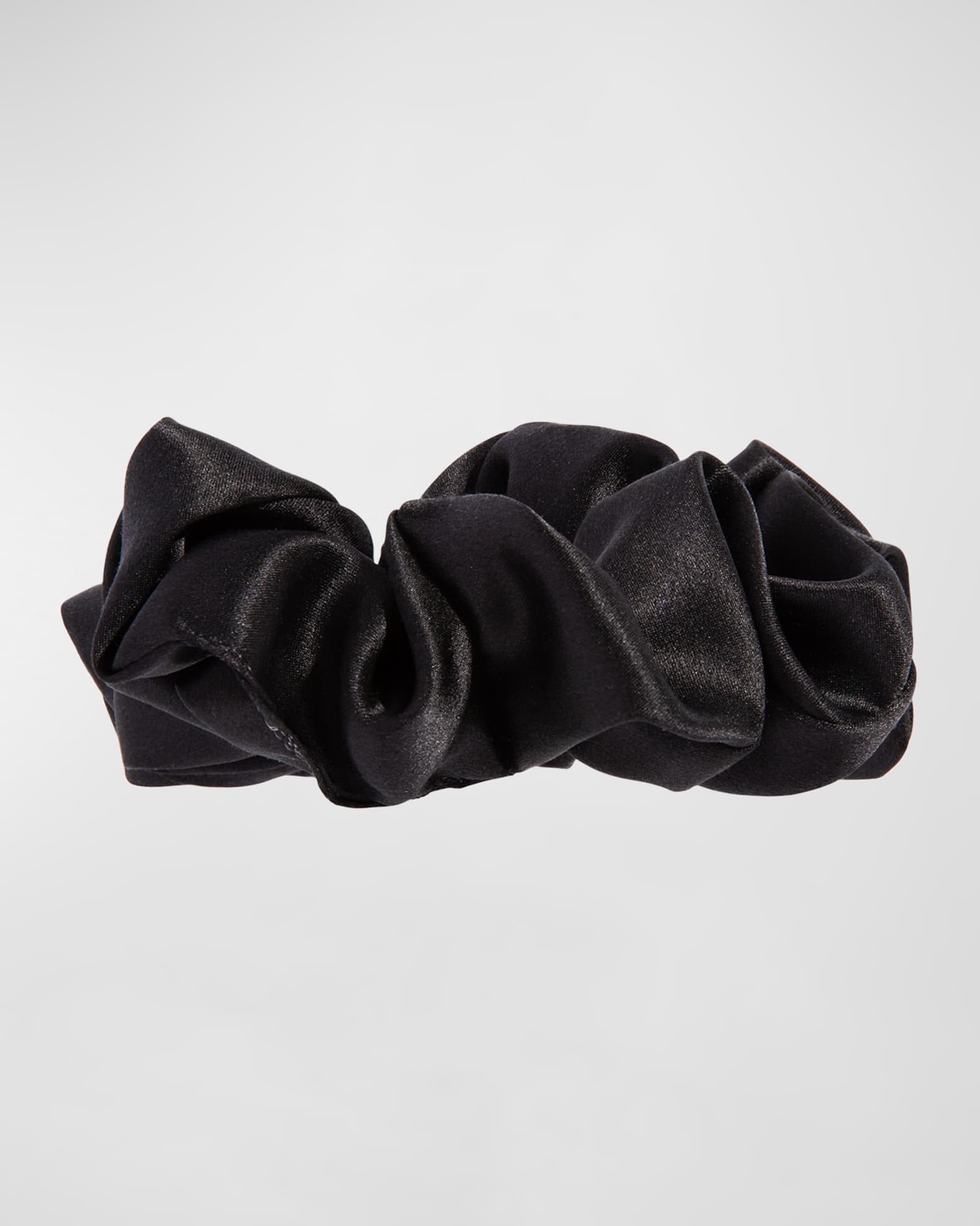 Silky Charmeuse Medium Pony Scrunchie 1