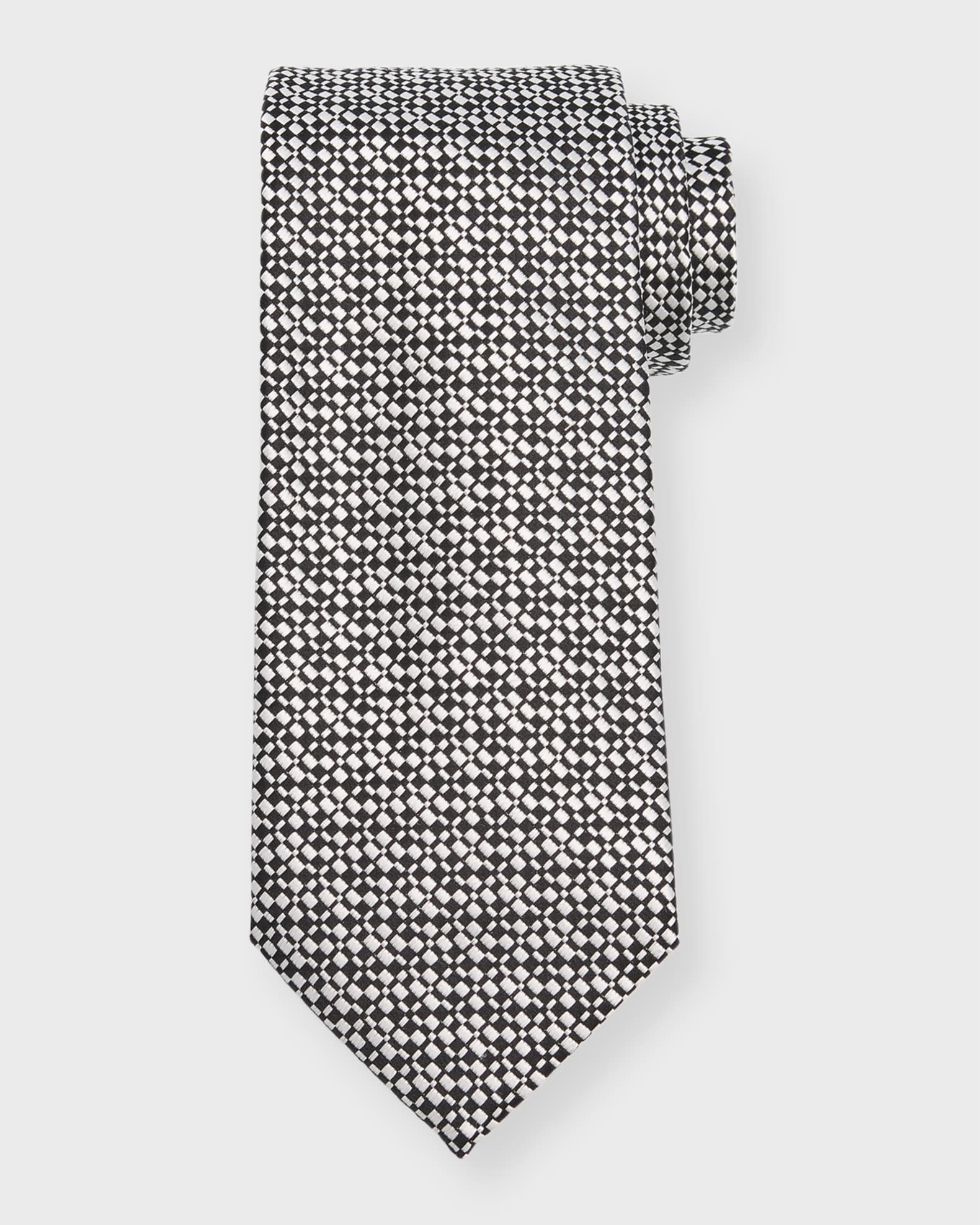 Charvet Men's Textured Bicolor Silk Tie | Neiman Marcus