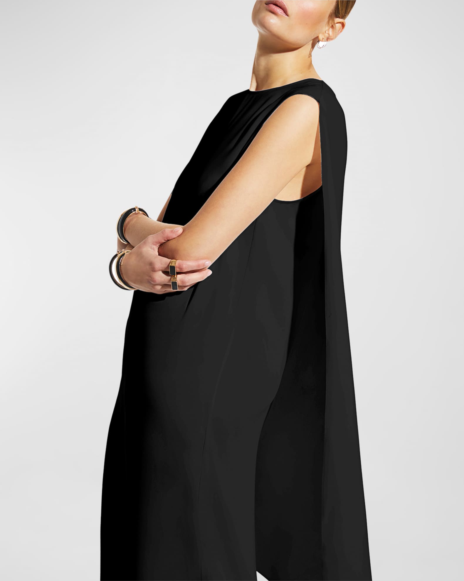 CARESTE Matti Sleeveless Cape Maxi Dress | Neiman Marcus
