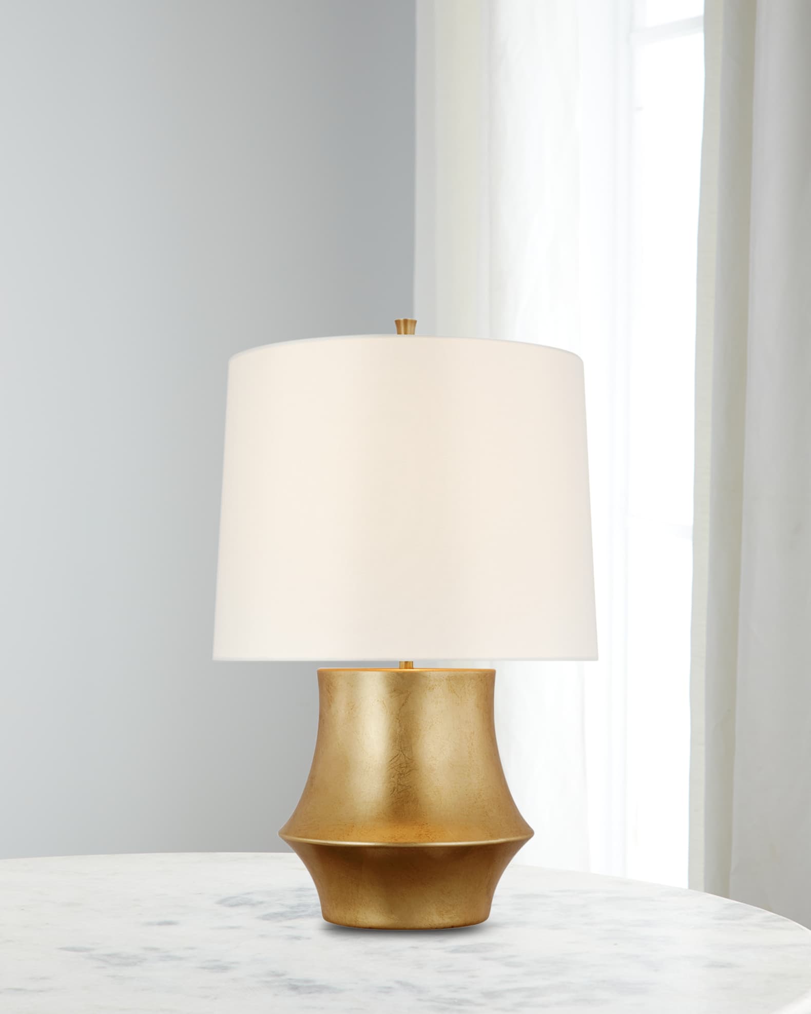 Visual Comfort Signature Hammett Table Lamp With Pleated Shade by