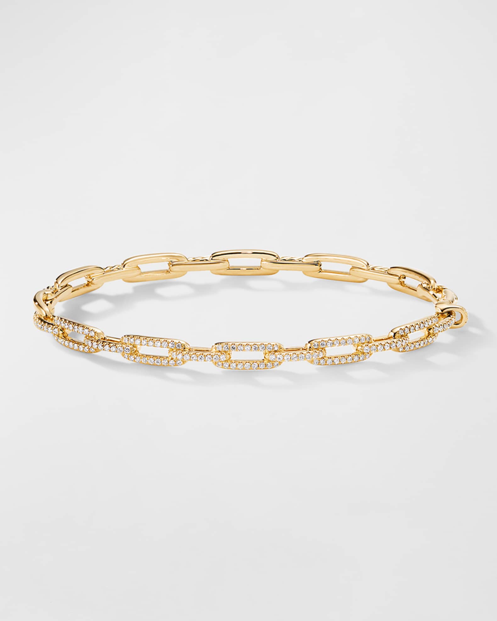 Stax Chain Link Bracelets with Diamonds in 18K Gold Neiman Marcus