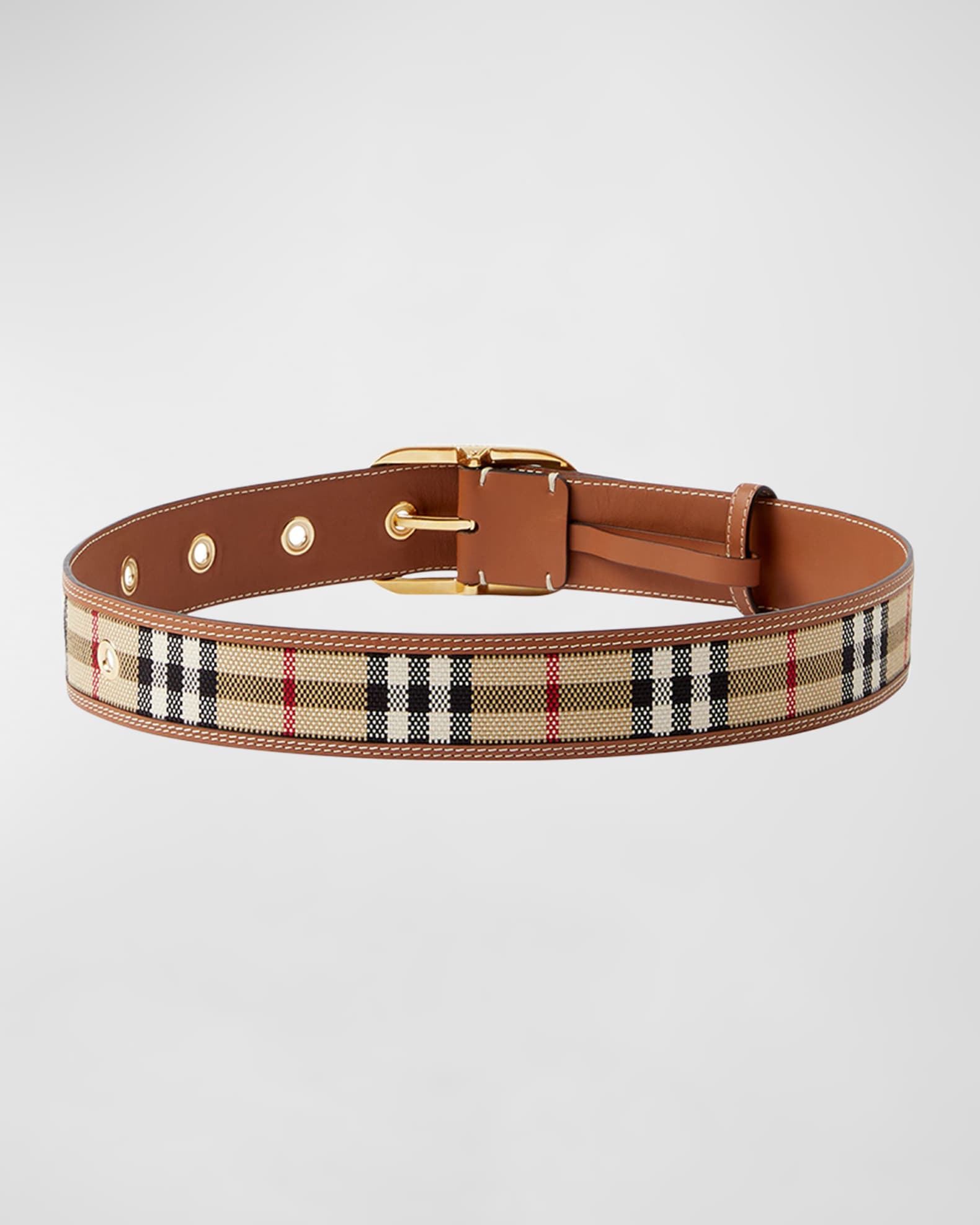 Burberry Medium Vintage Check Dog Collar - Neutrals