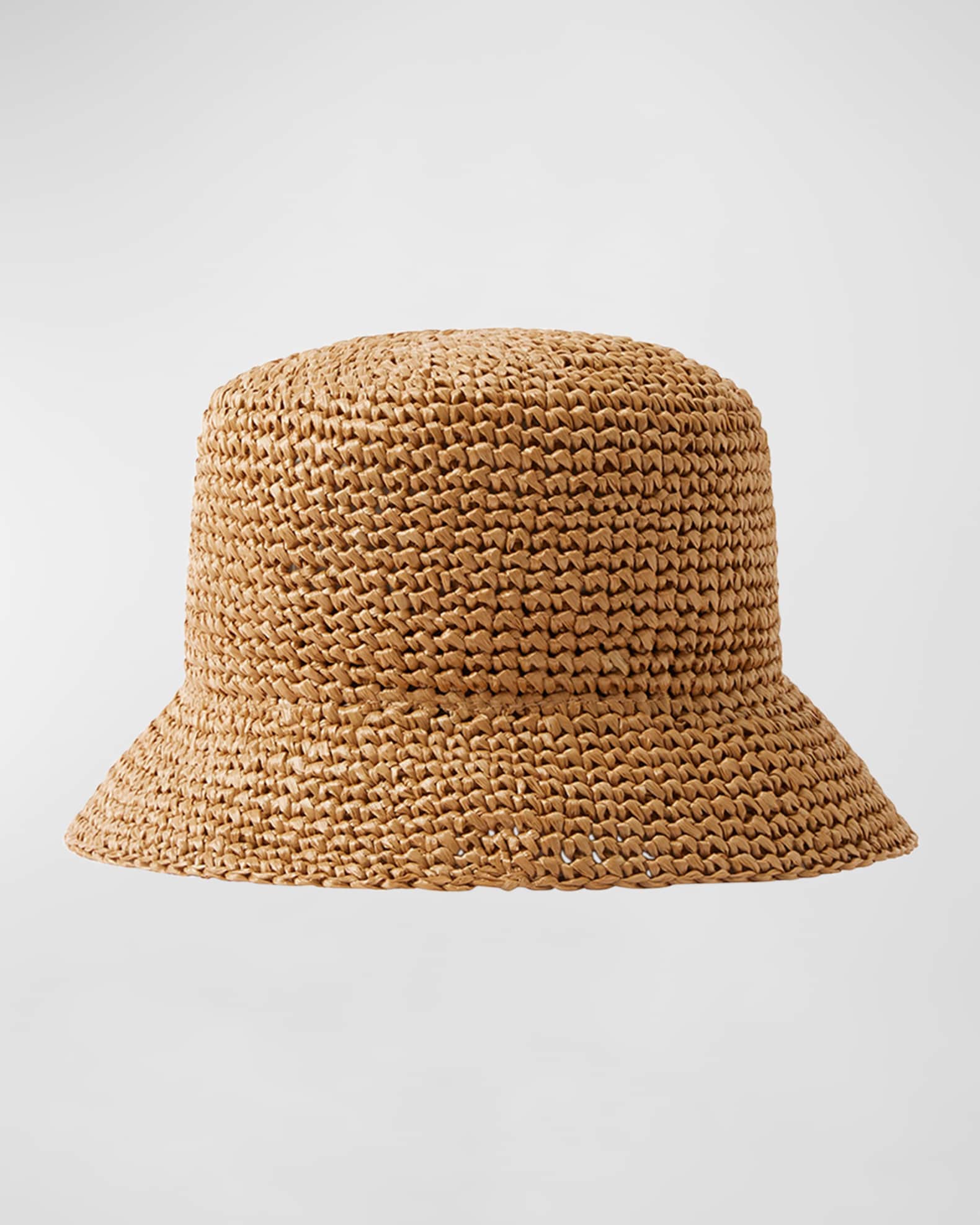 Burberry TB Crochet Bucket Hat | Neiman Marcus