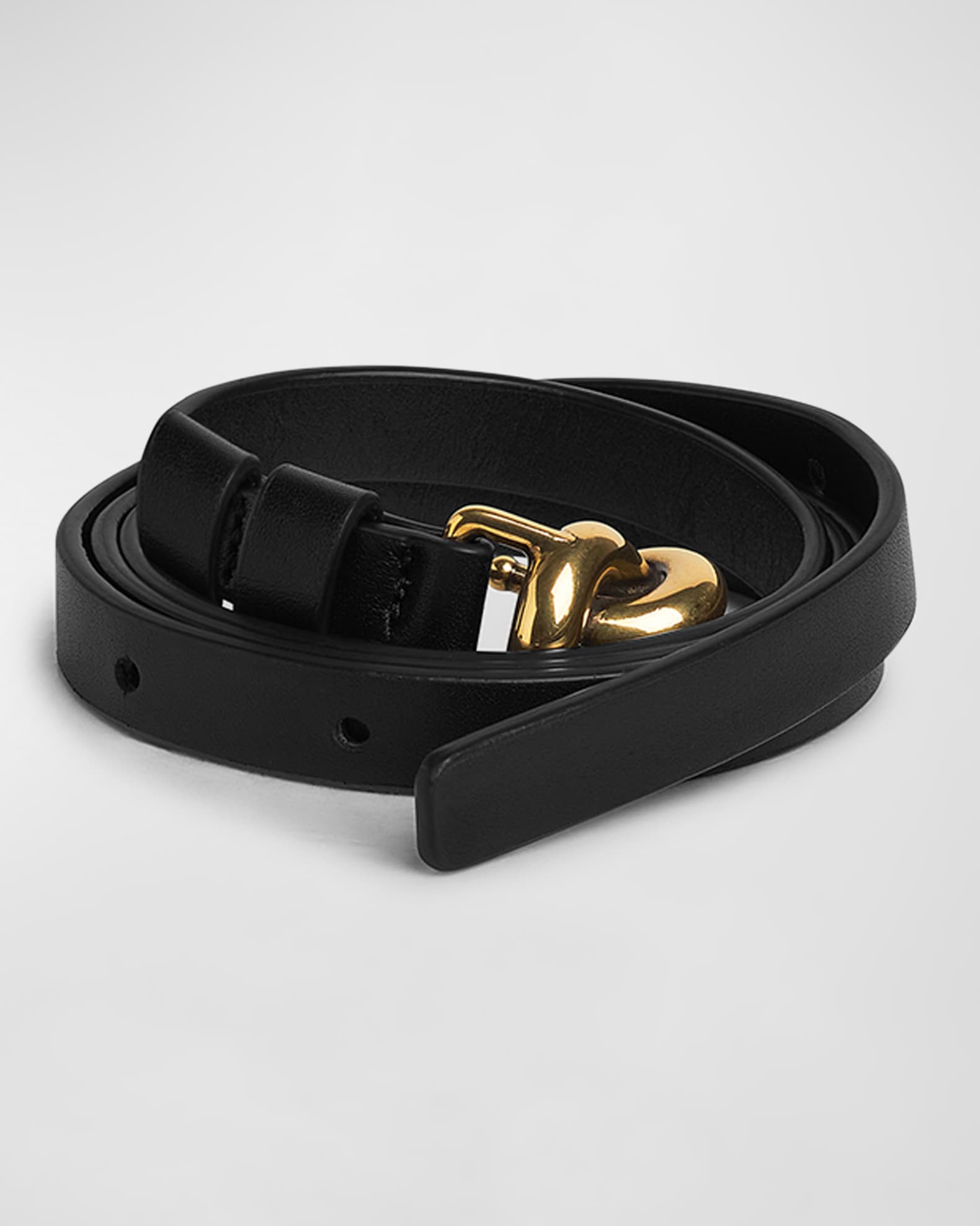 Bottega Veneta Knot Buckle Leather Belt | Neiman Marcus
