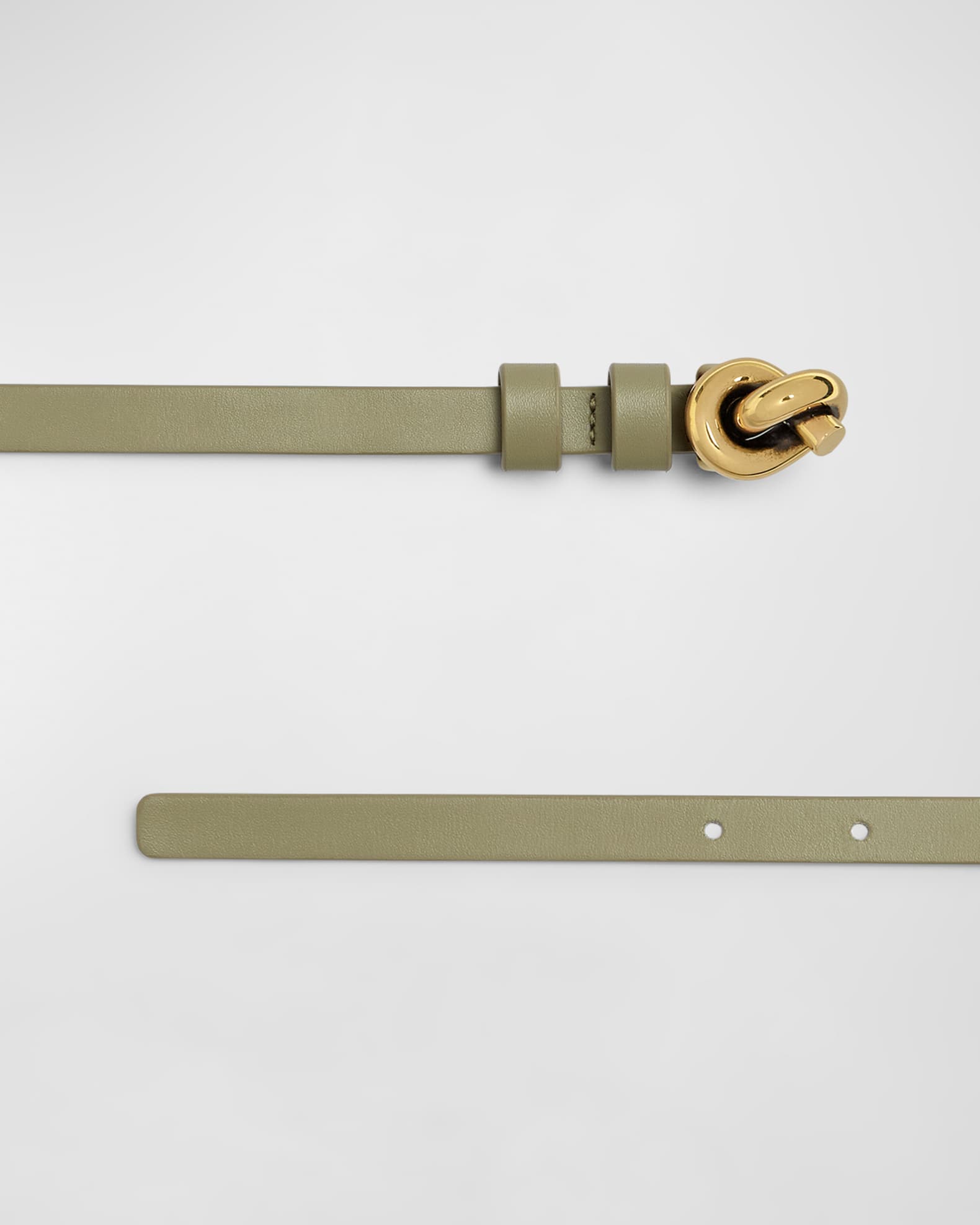 Bottega Veneta Knot Buckle Leather Belt | Neiman Marcus