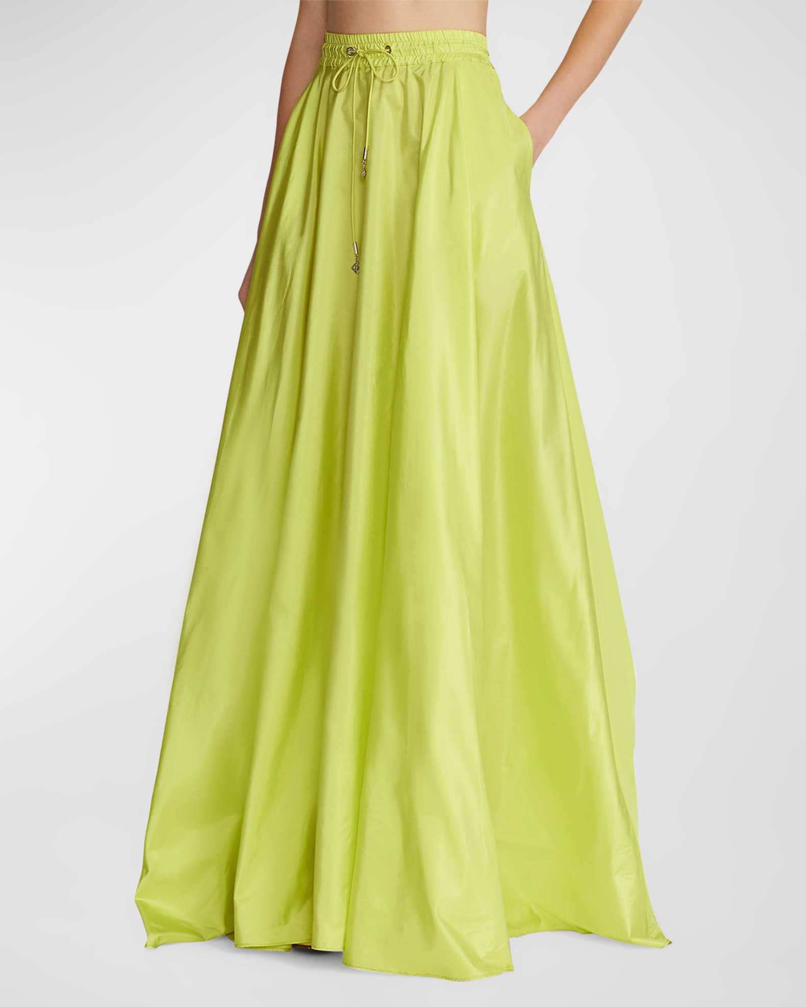 Ralph Lauren Collection Emilien Silk Taffeta Skirt | Neiman Marcus
