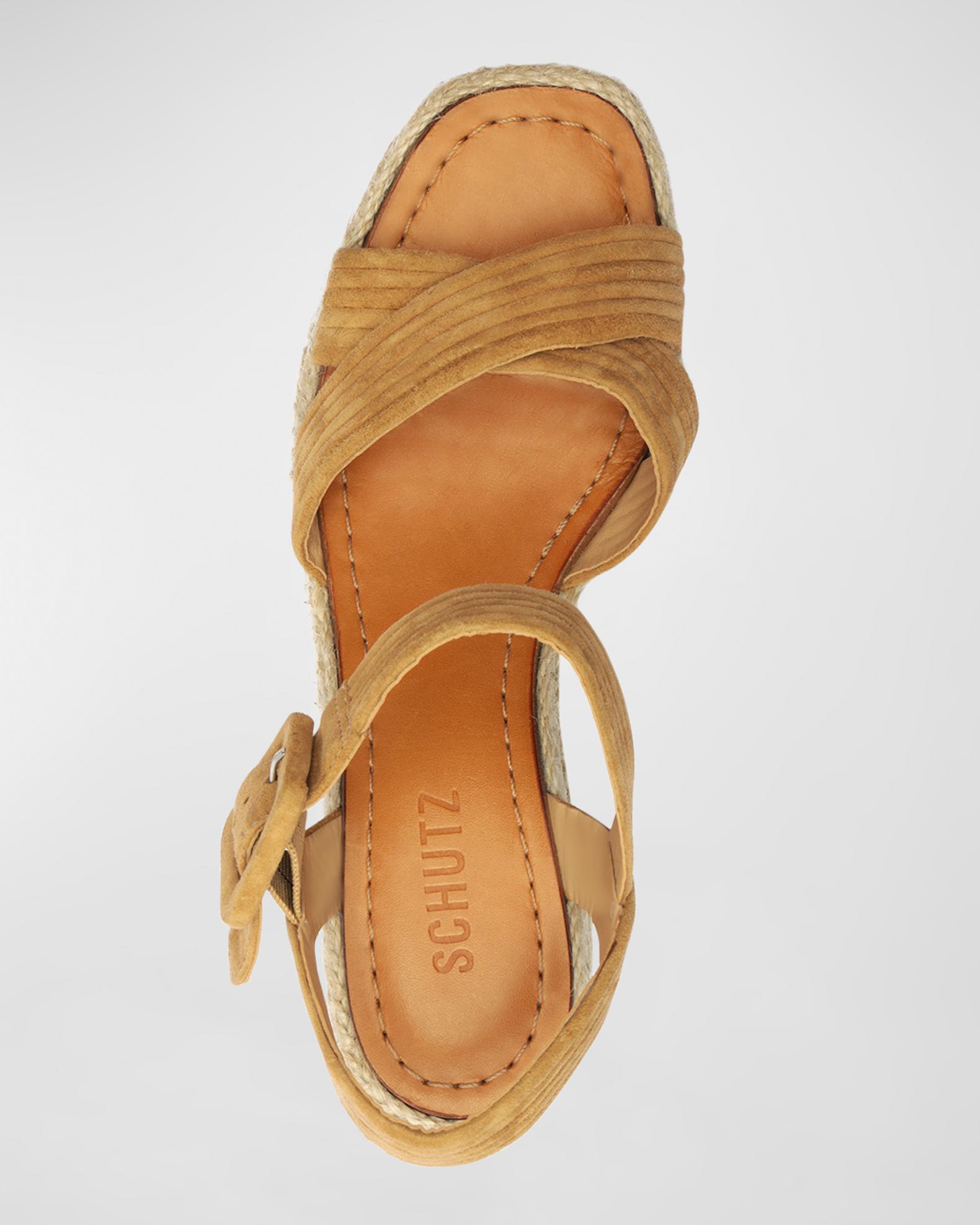 Sandales Schutz à Talon Aiguille Daim Noir - Taille US 11, Occasion