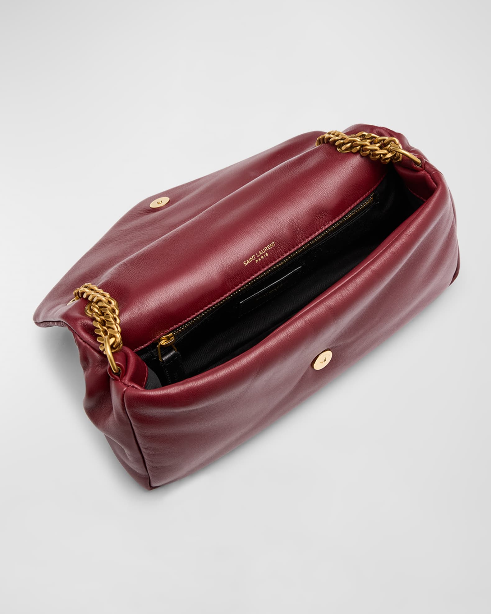 Saint Laurent Calypso Small YSL Shoulder Bag in Smooth