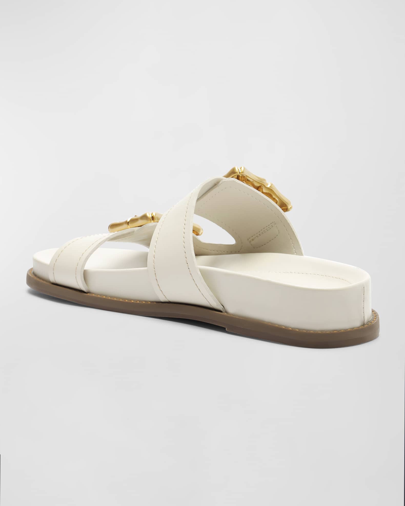 Schutz Enola Dual-Buckle Sporty Slide Sandals | Neiman Marcus
