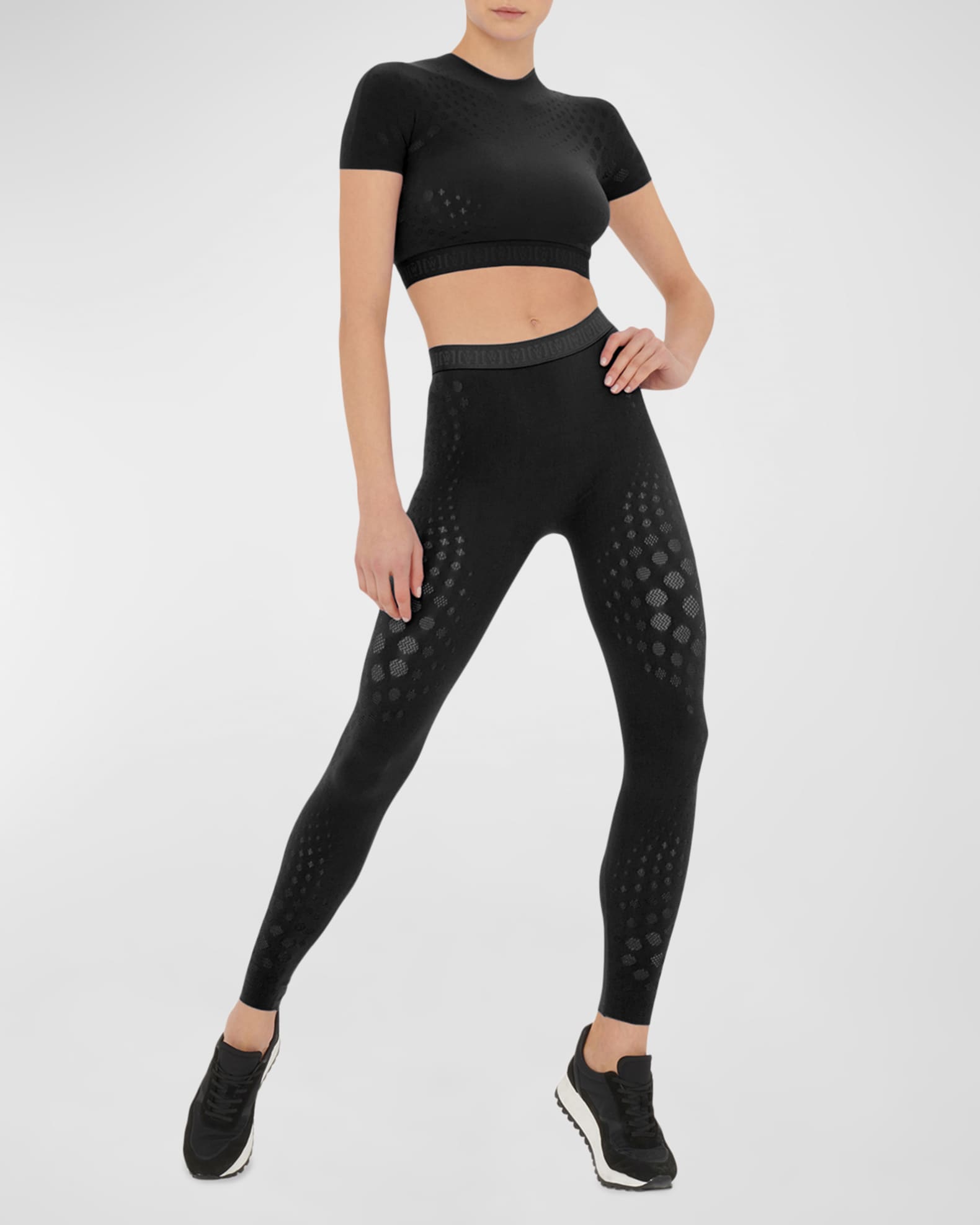 Wolford Dots Illusion Net Leggings Neiman Marcus