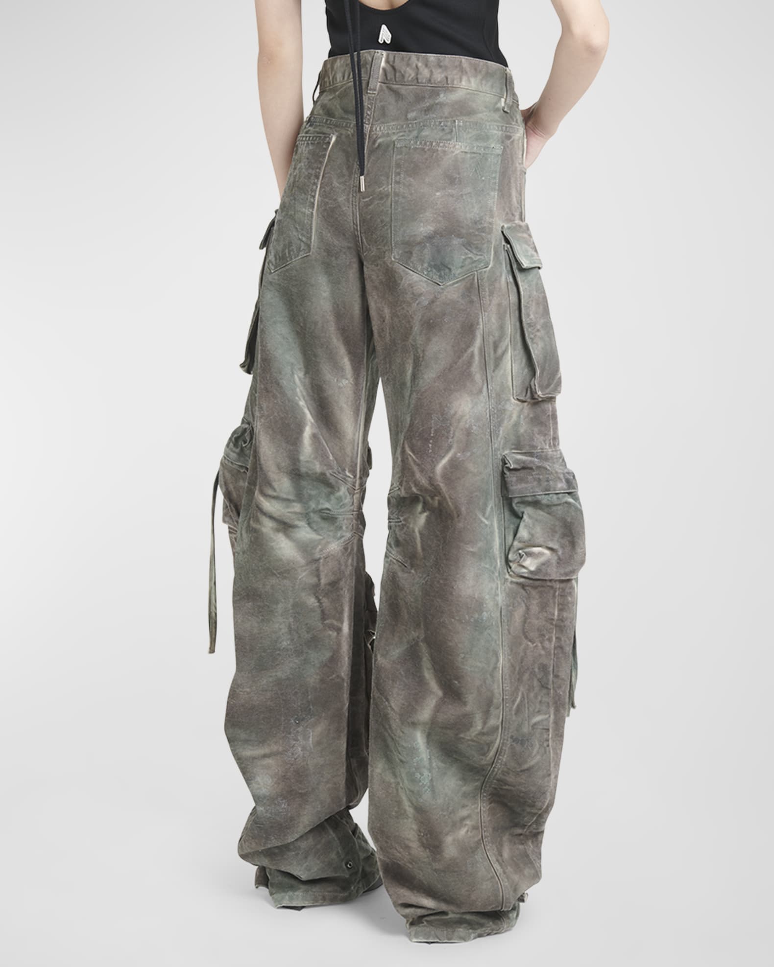 ATHINA TIE DYE PRINT CARGO CASUAL PANTS