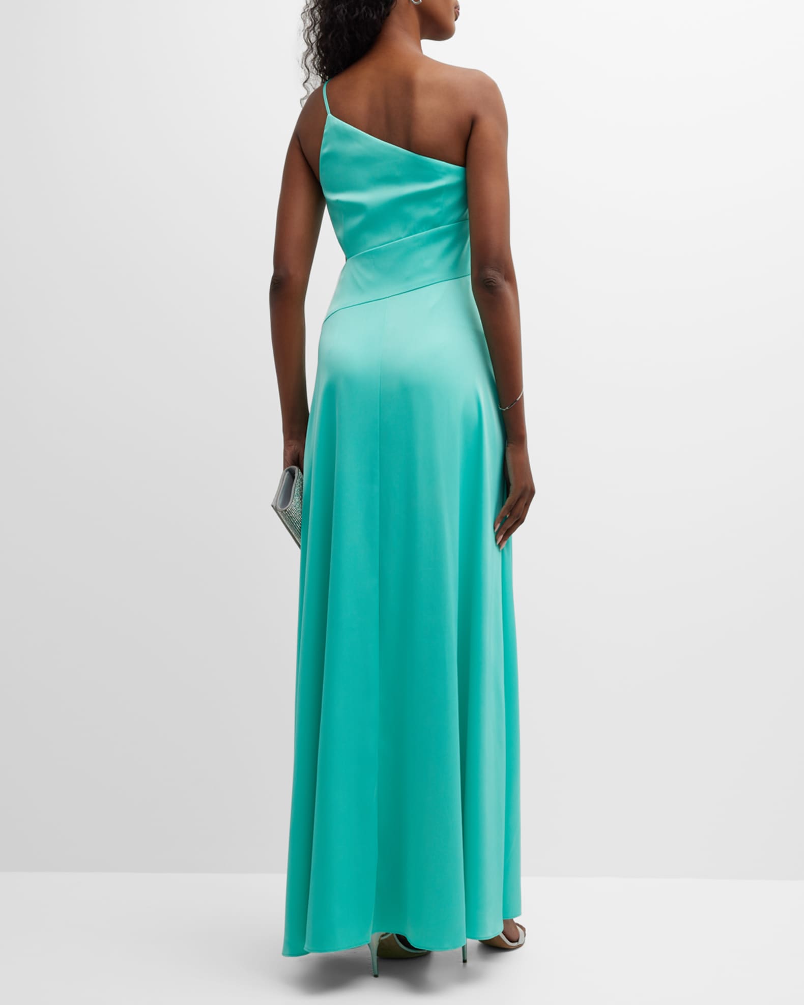Liv Foster One-Shoulder Cutout Gown | Neiman Marcus