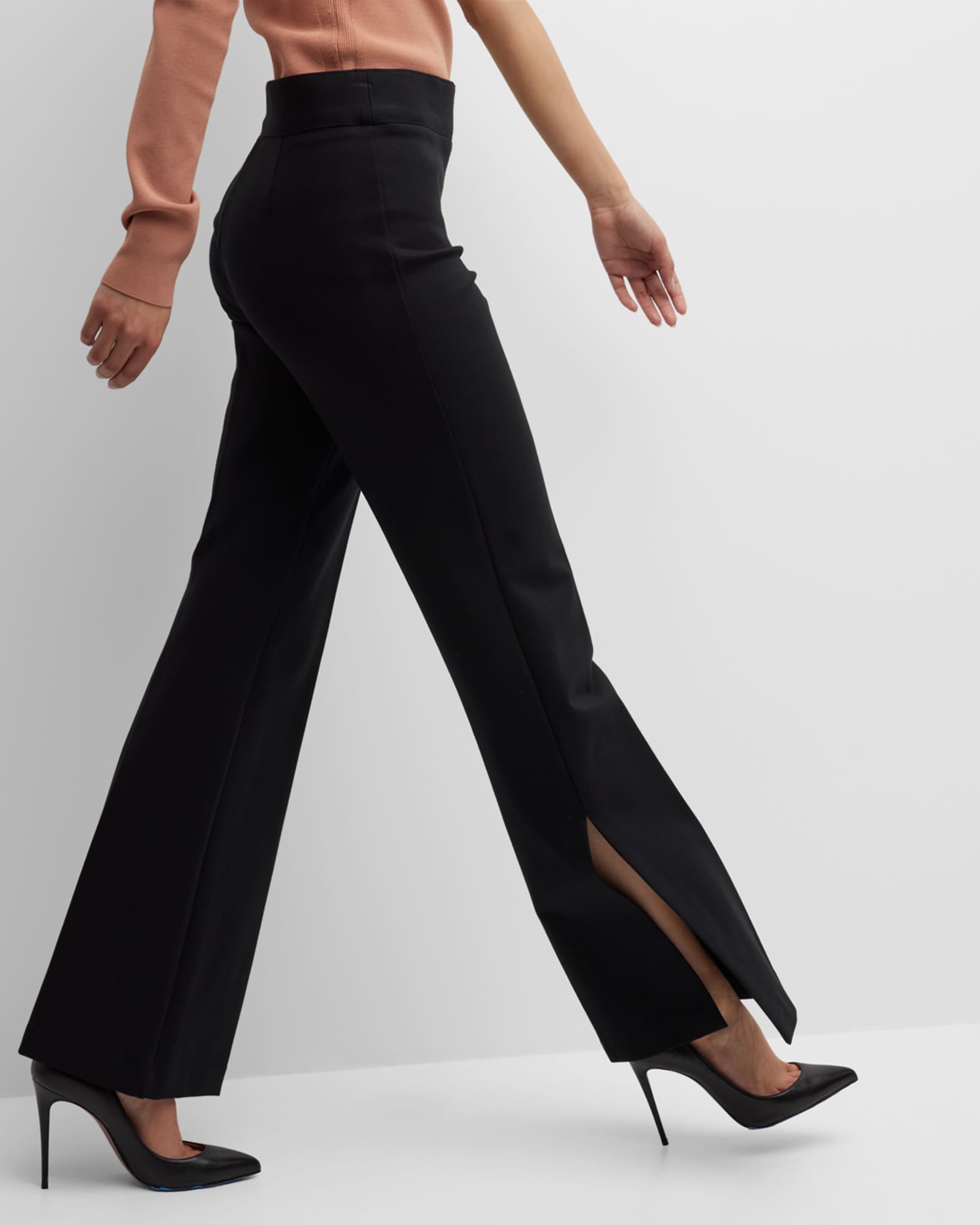 Spanx The Perfect Double Slit Flare Pants Neiman Marcus