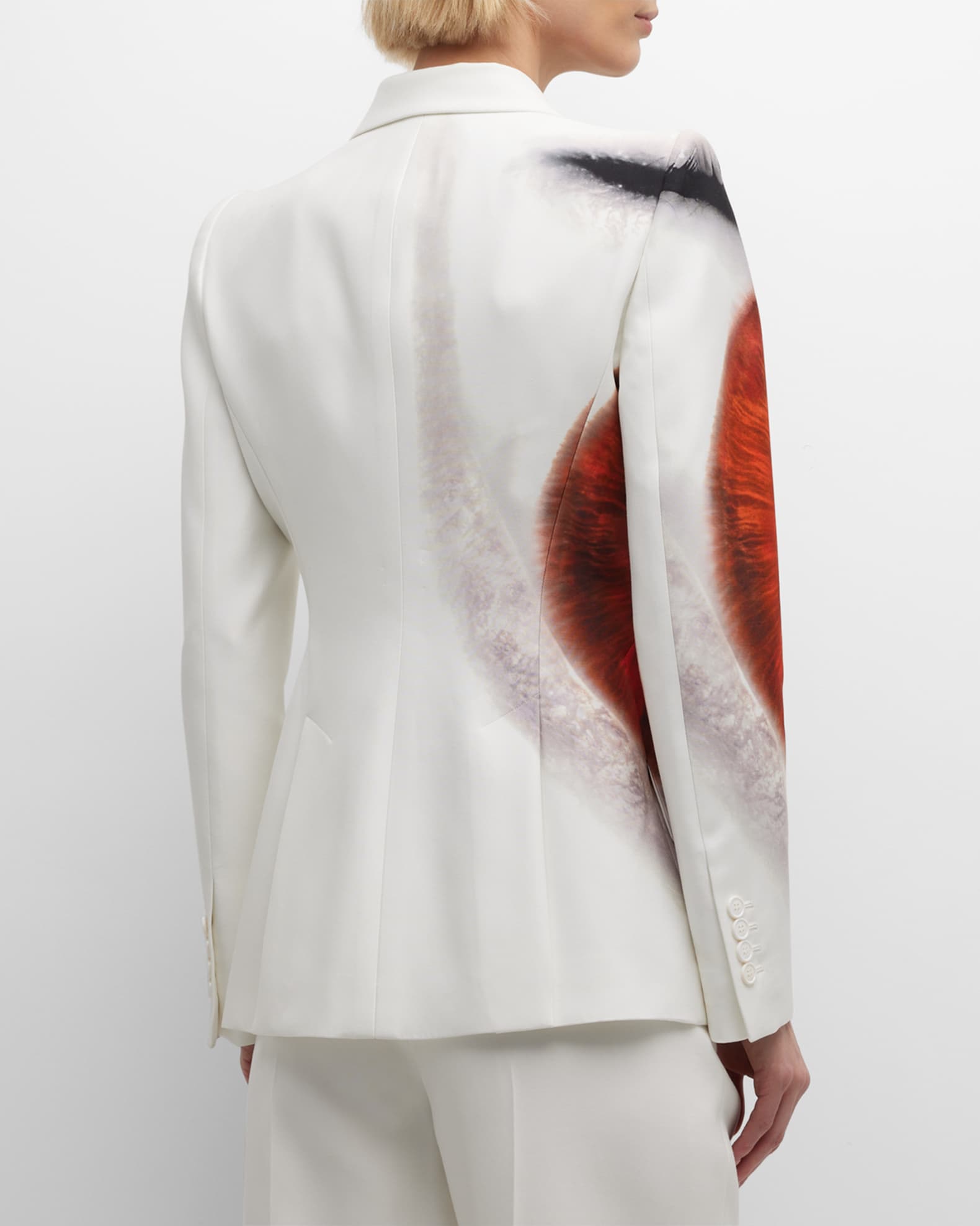 Iris-Print Single-Breasted Suit | Neiman Marcus