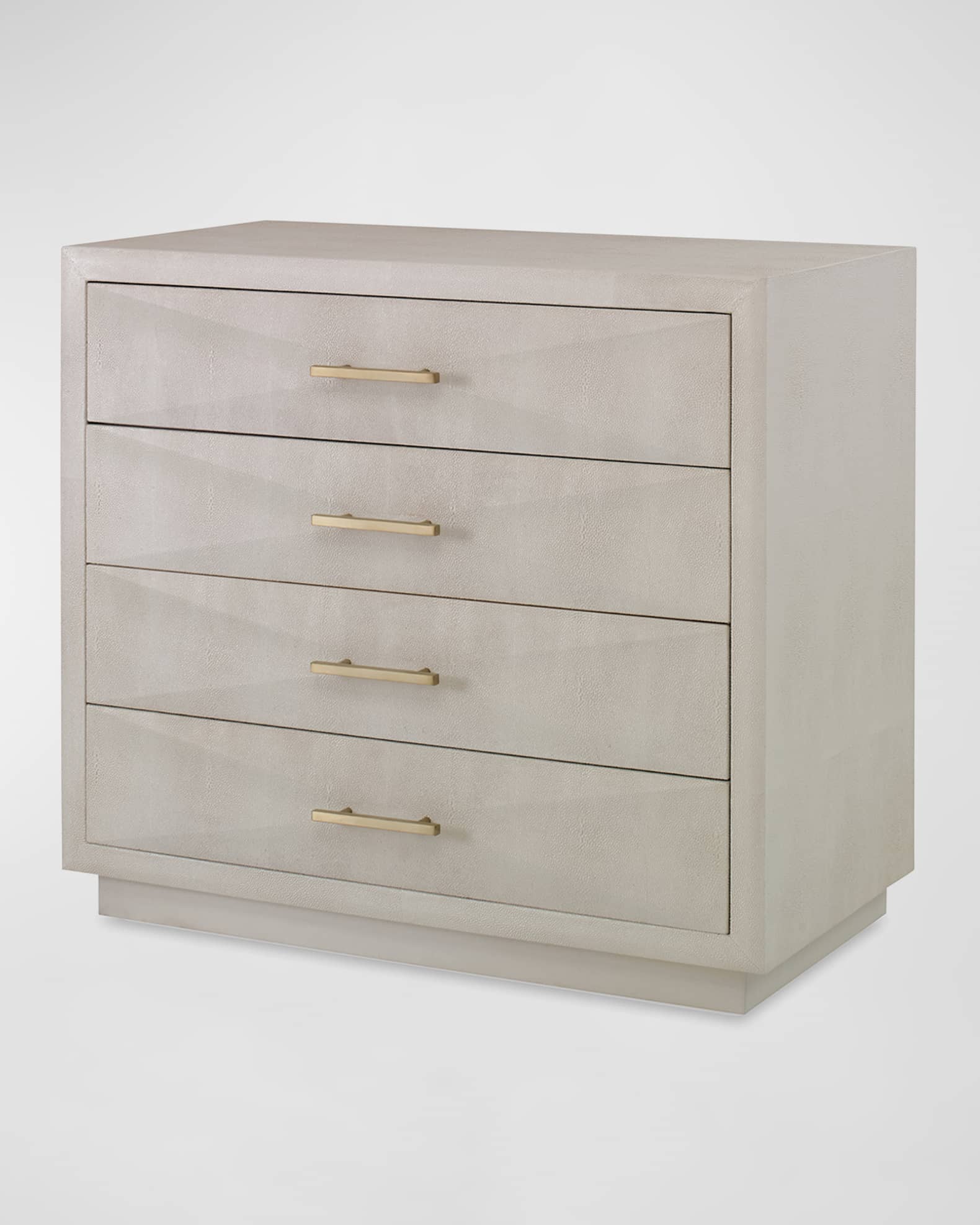 Faux Shagreen 4-Drawer Chest 0