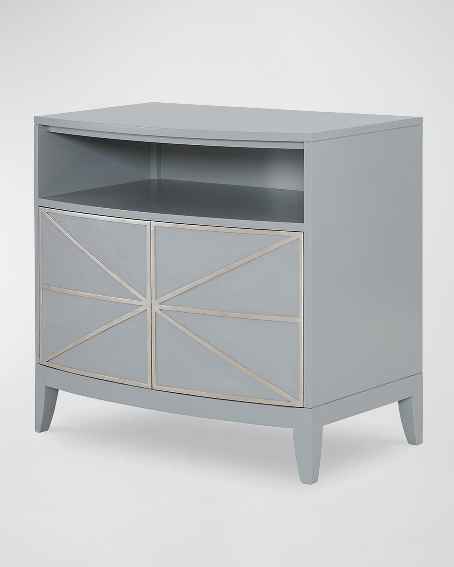 Starburst Faux Shagreen Nightstand  0