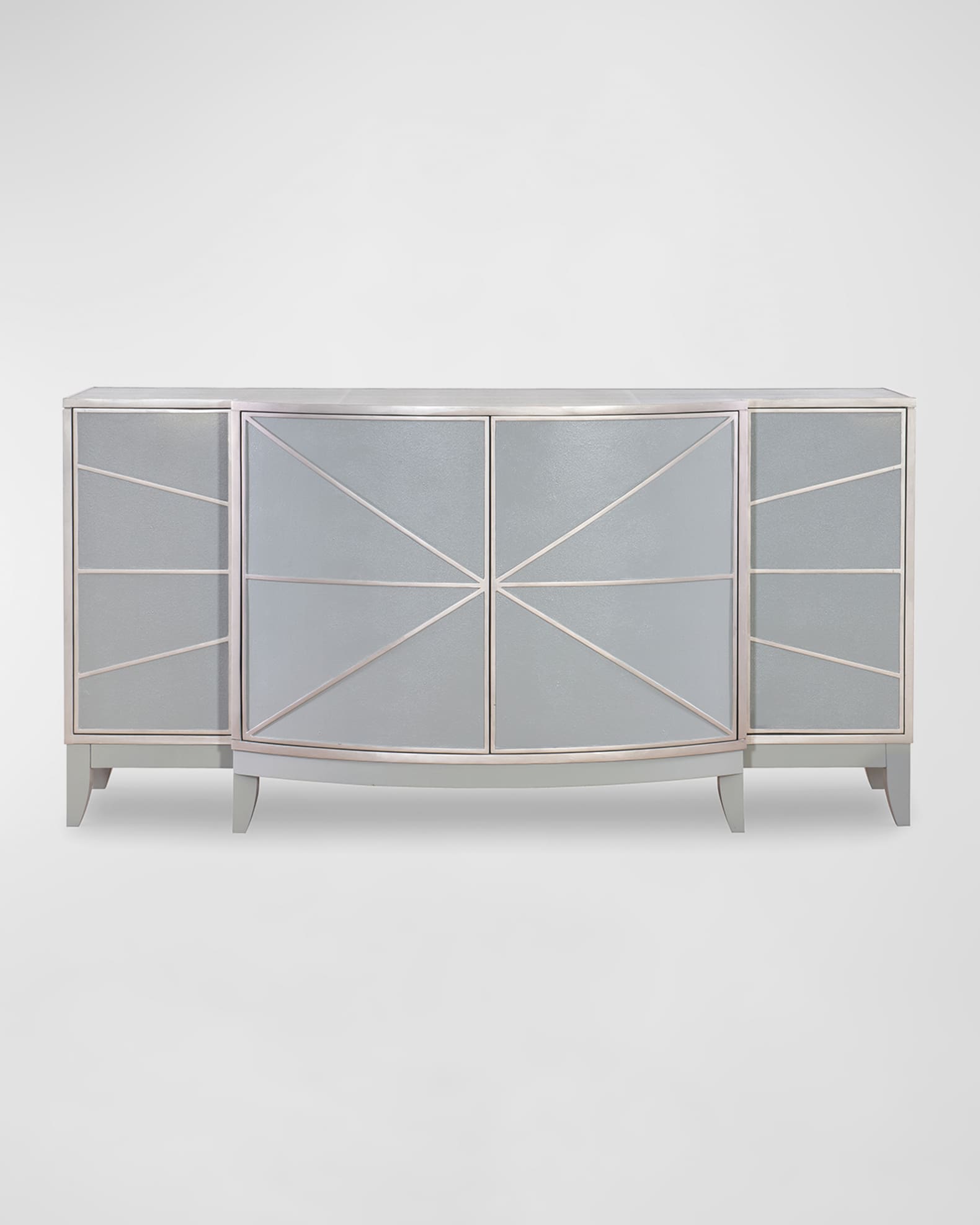 Starburst Faux Shagreen Credenza  1